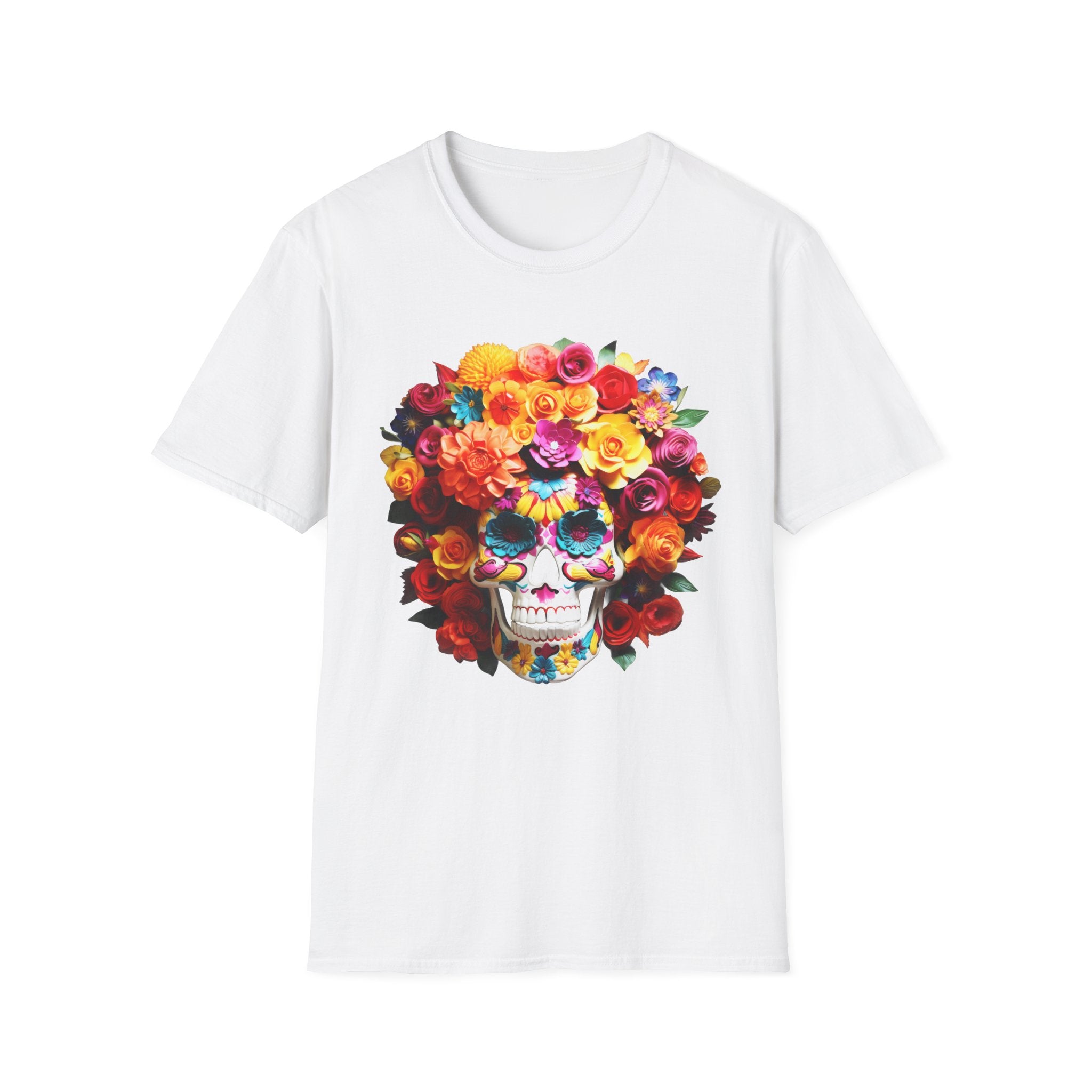 Day of the Dead Floral Sugar Skull T-Shirt