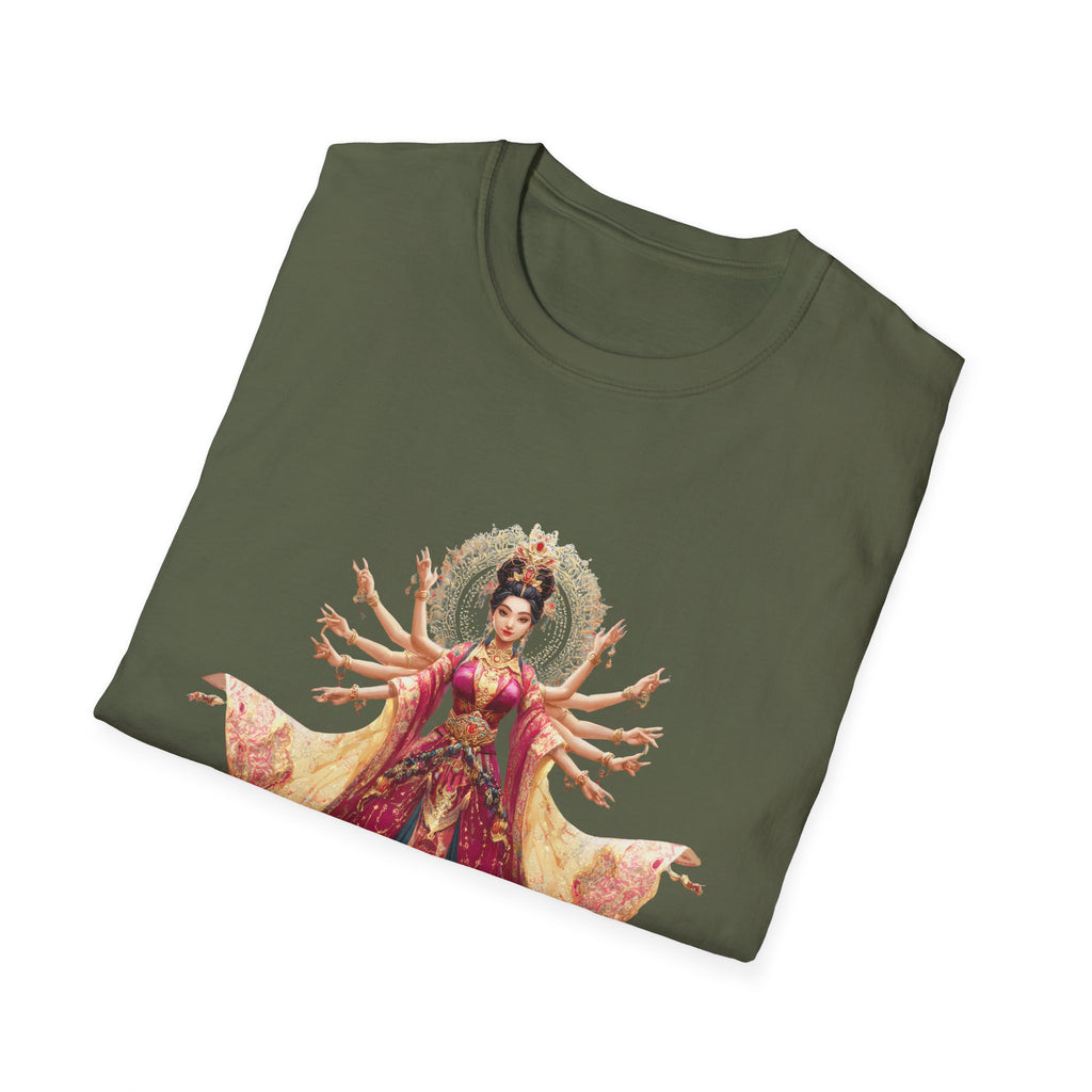 T-Shirt — Ornate Multi-Armed Goddess Illustration Tee