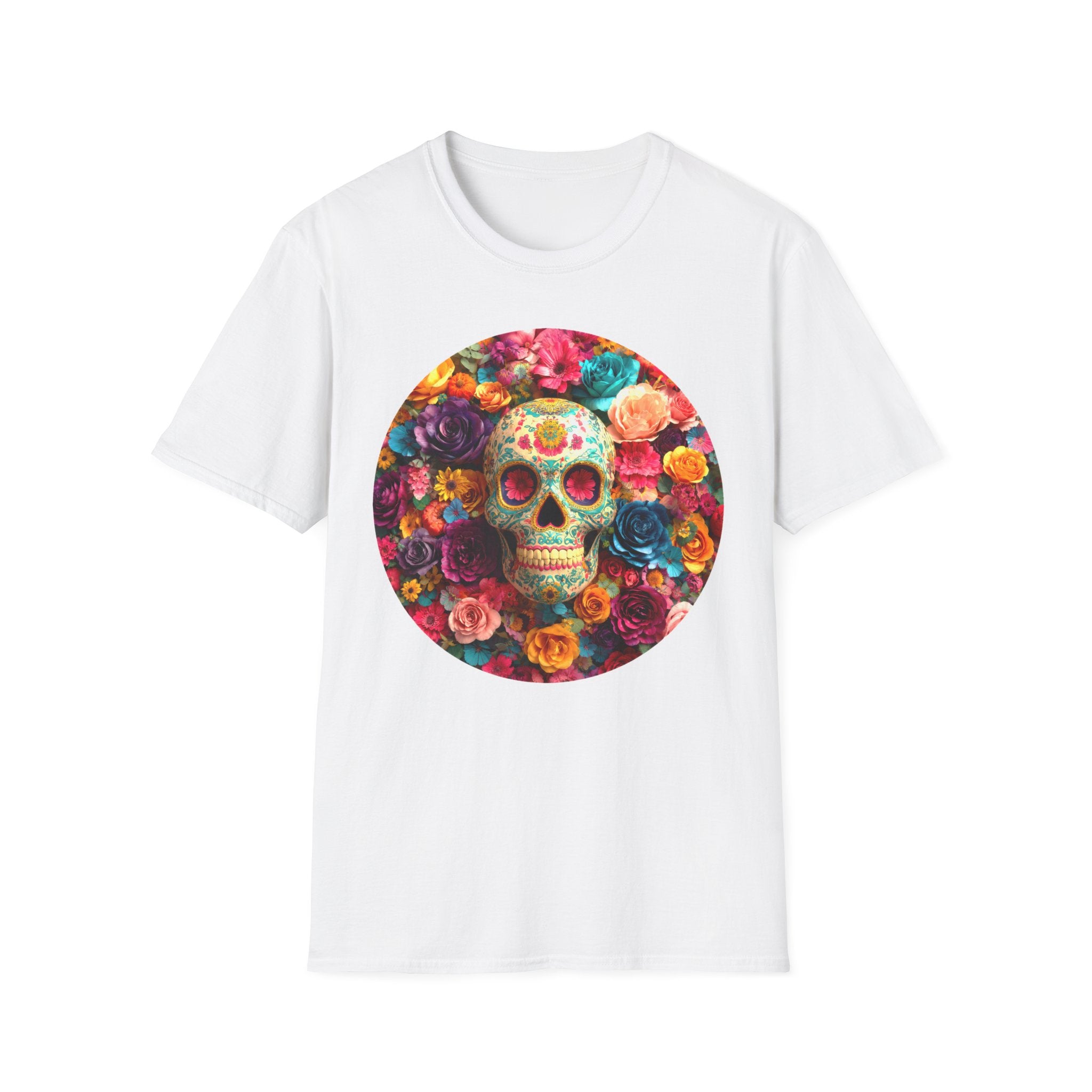 Day of the Dead Floral Skull T-Shirt