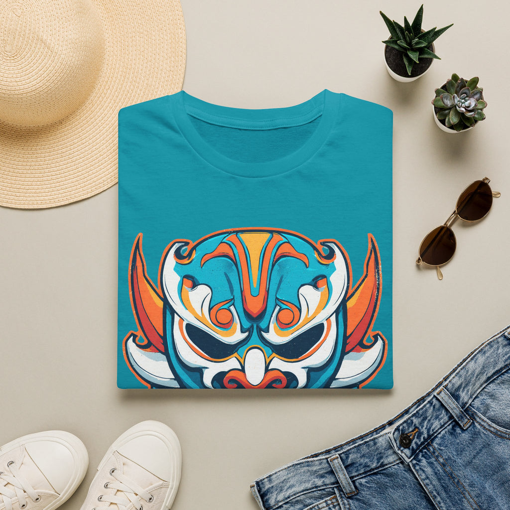 Miami Football Inspired Colorful Mask T‑Shirt