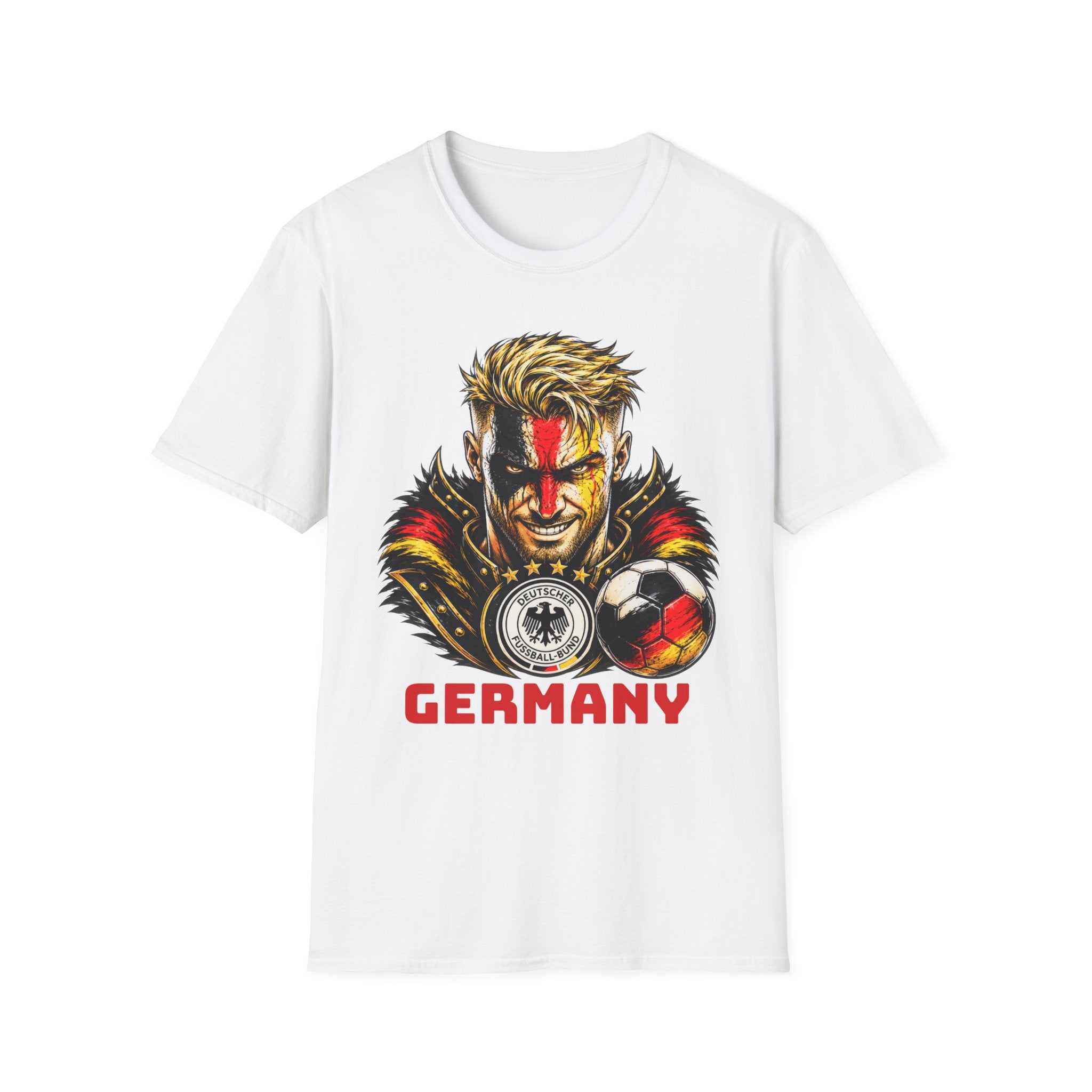 Germany Warrior T-Shirt — Viking Face Paint Soccer Fan Tee