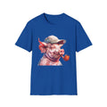 Pig With Cap T-Shirt — Whimsical Smoking Pig Graphic Tee