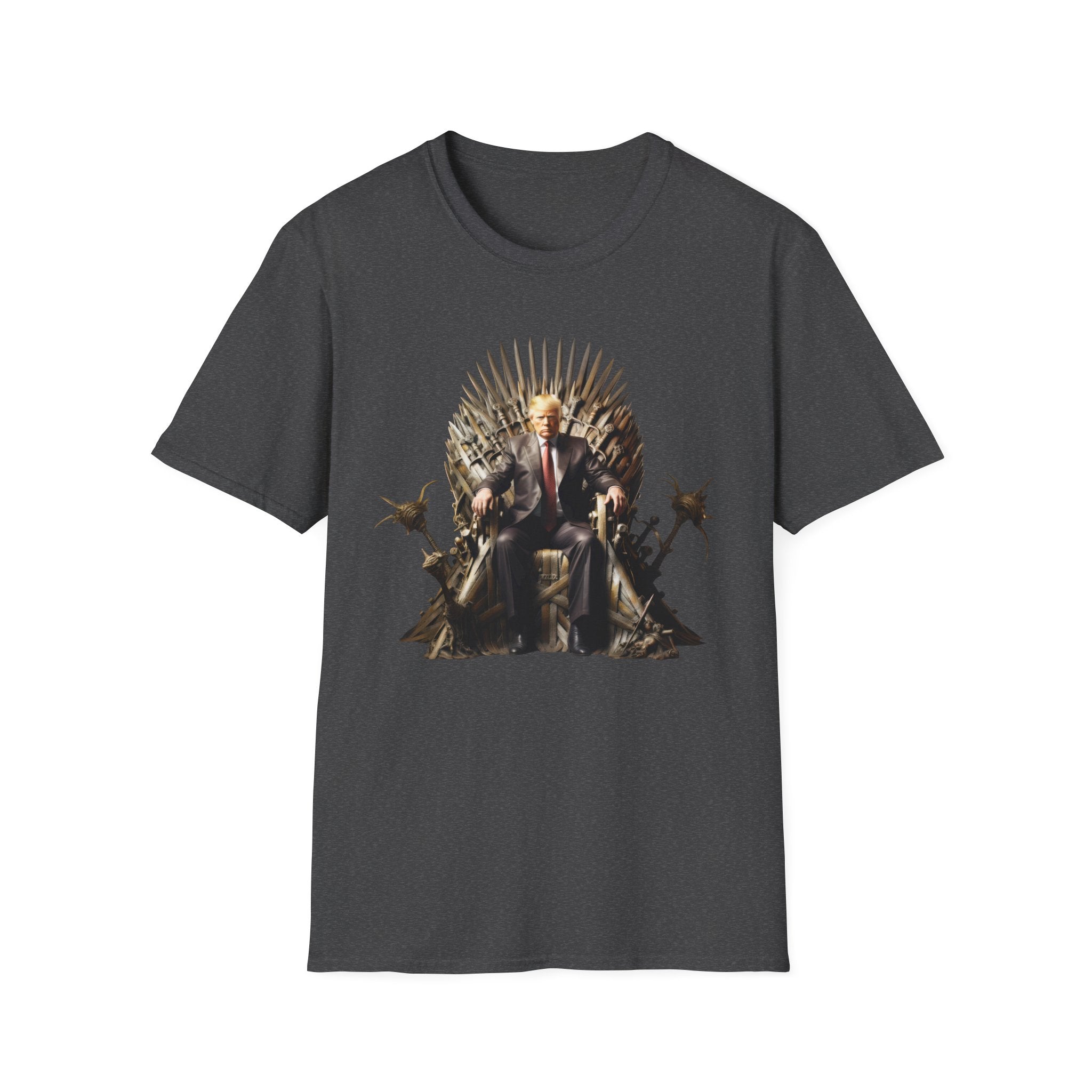 Throne King Graphic T-Shirt — Regal Iron Throne Illustration