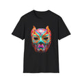 Colorful Lucha Mask T-Shirt — Vibrant Mexican Wrestling Mask Tee