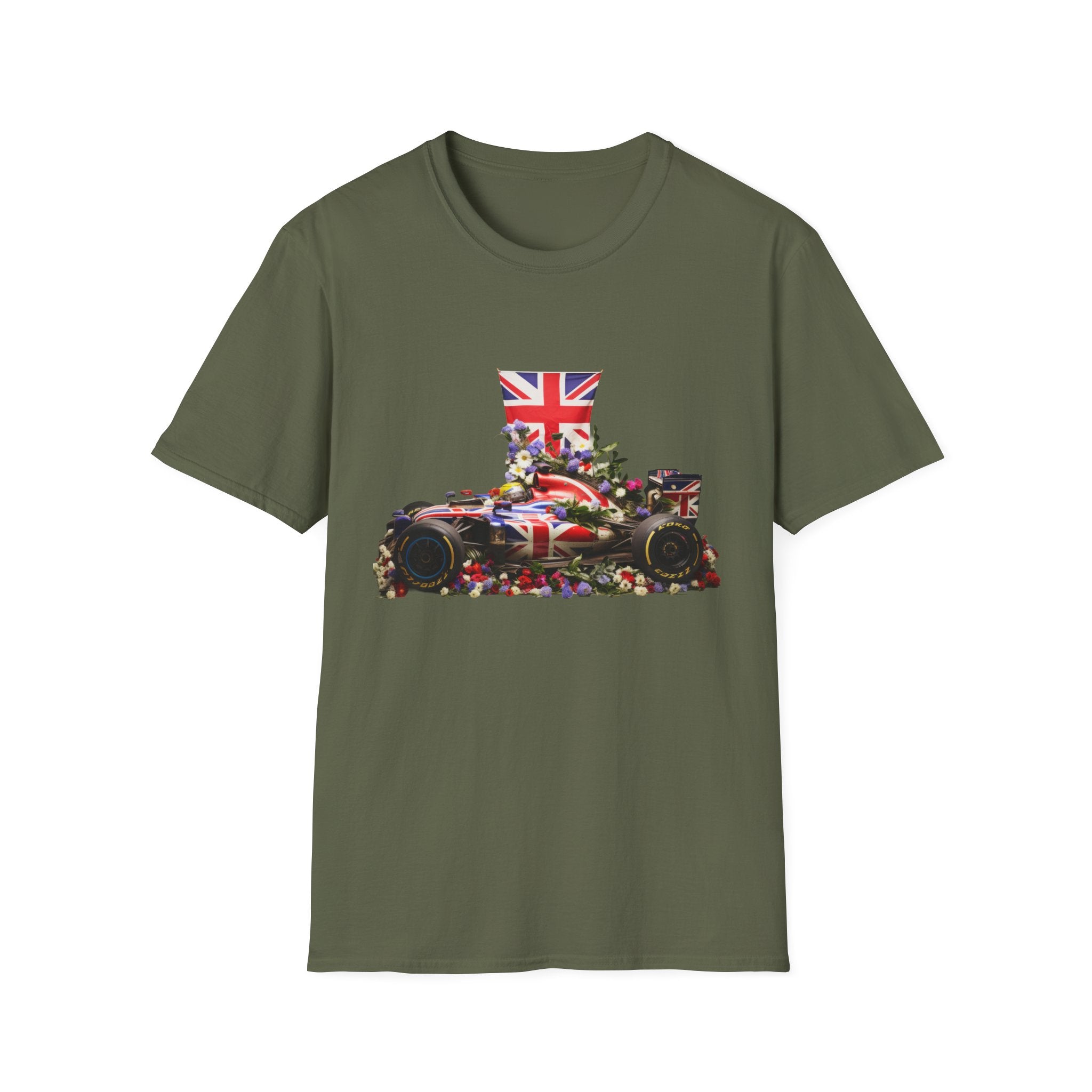 Union Jack Formula Racing T‑Shirt — British F1 Car Graphic Tee