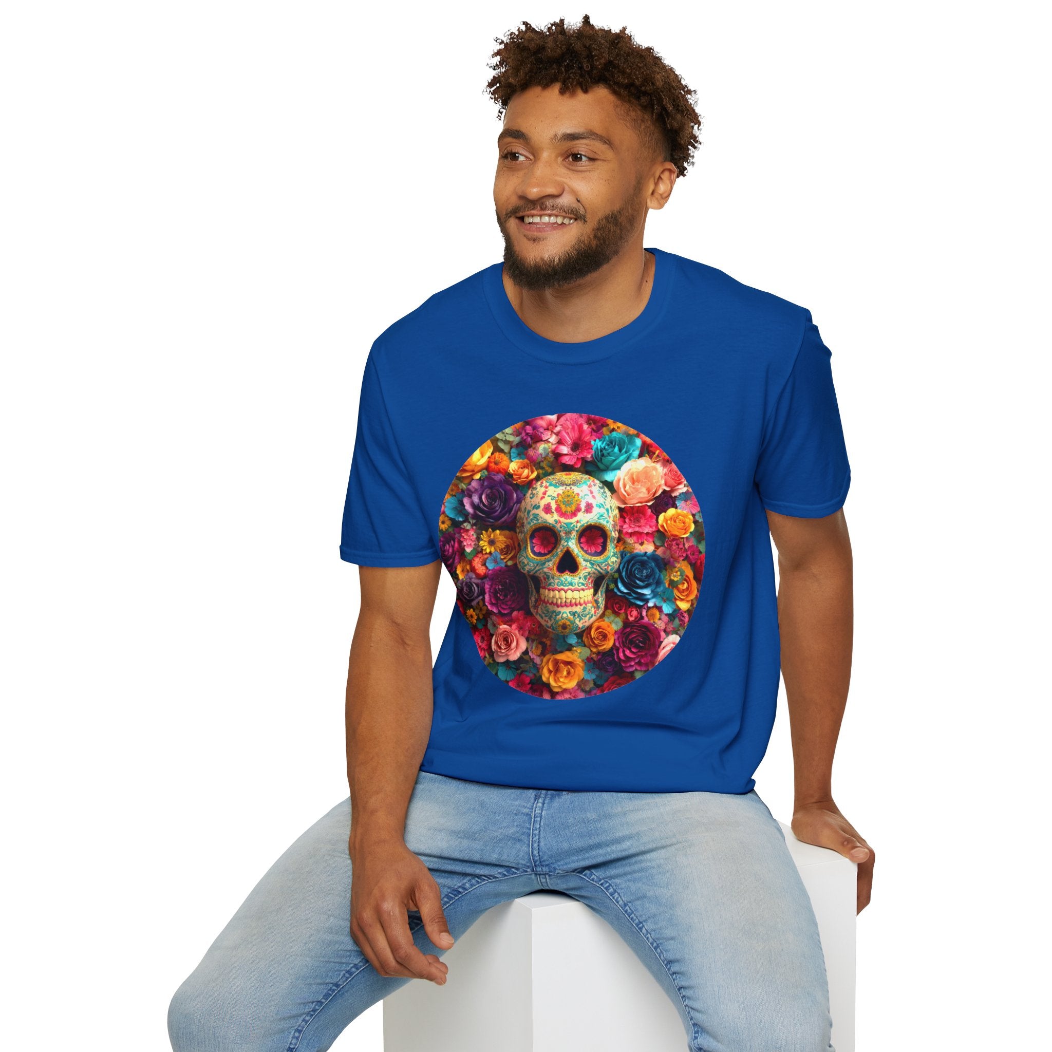Day of the Dead Floral Skull T-Shirt