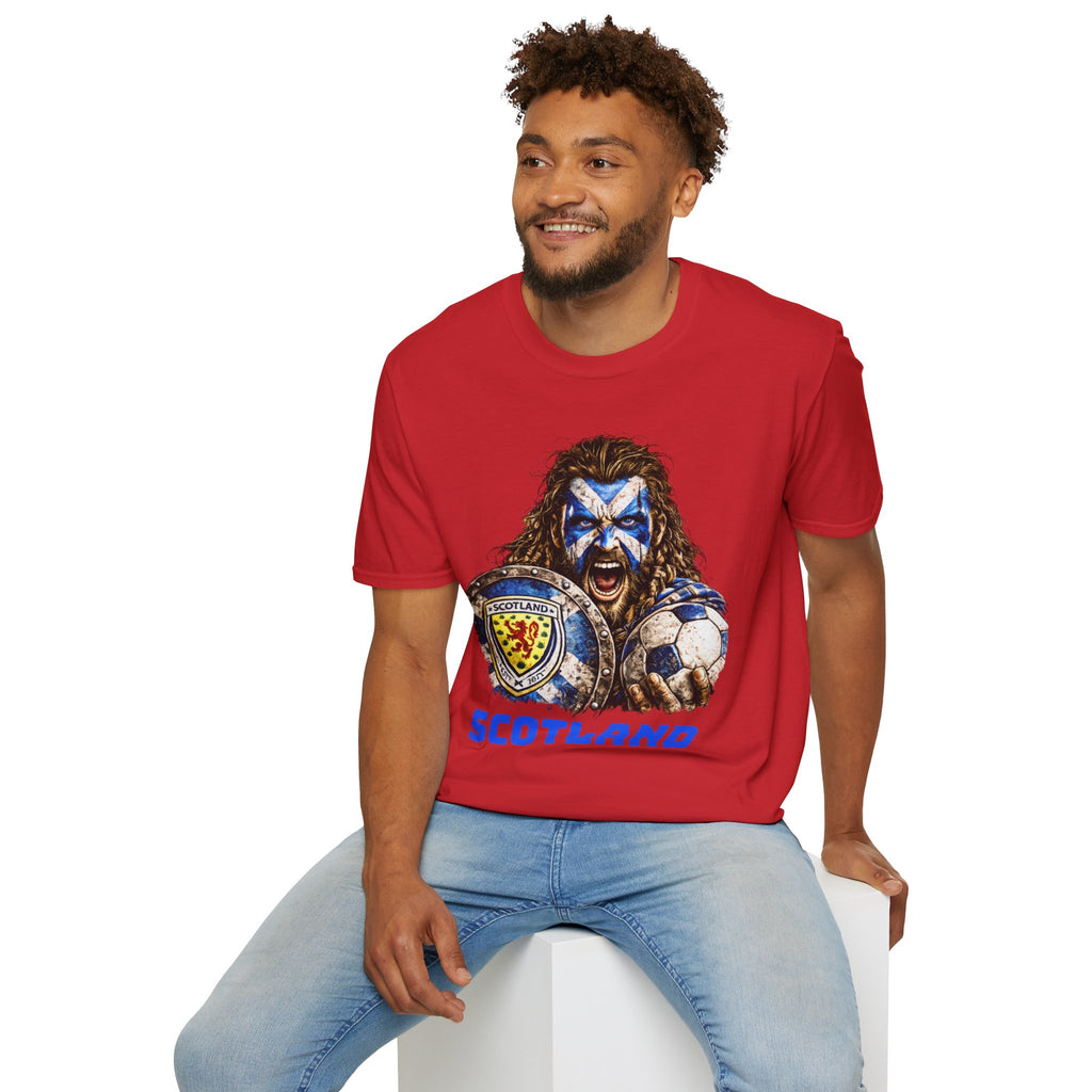 Scotland Warrior T-Shirt — Fierce Face Paint & Shield Scottish Pride Tee