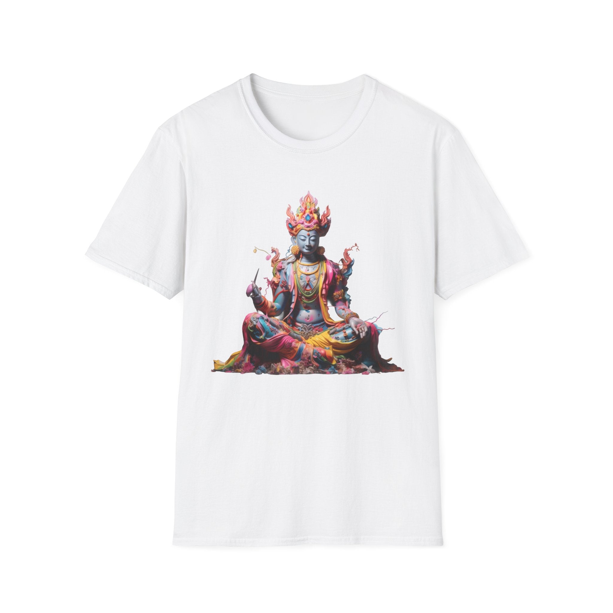 Buddha Deity Graphic T-Shirt — Colorful Meditation Art Tee