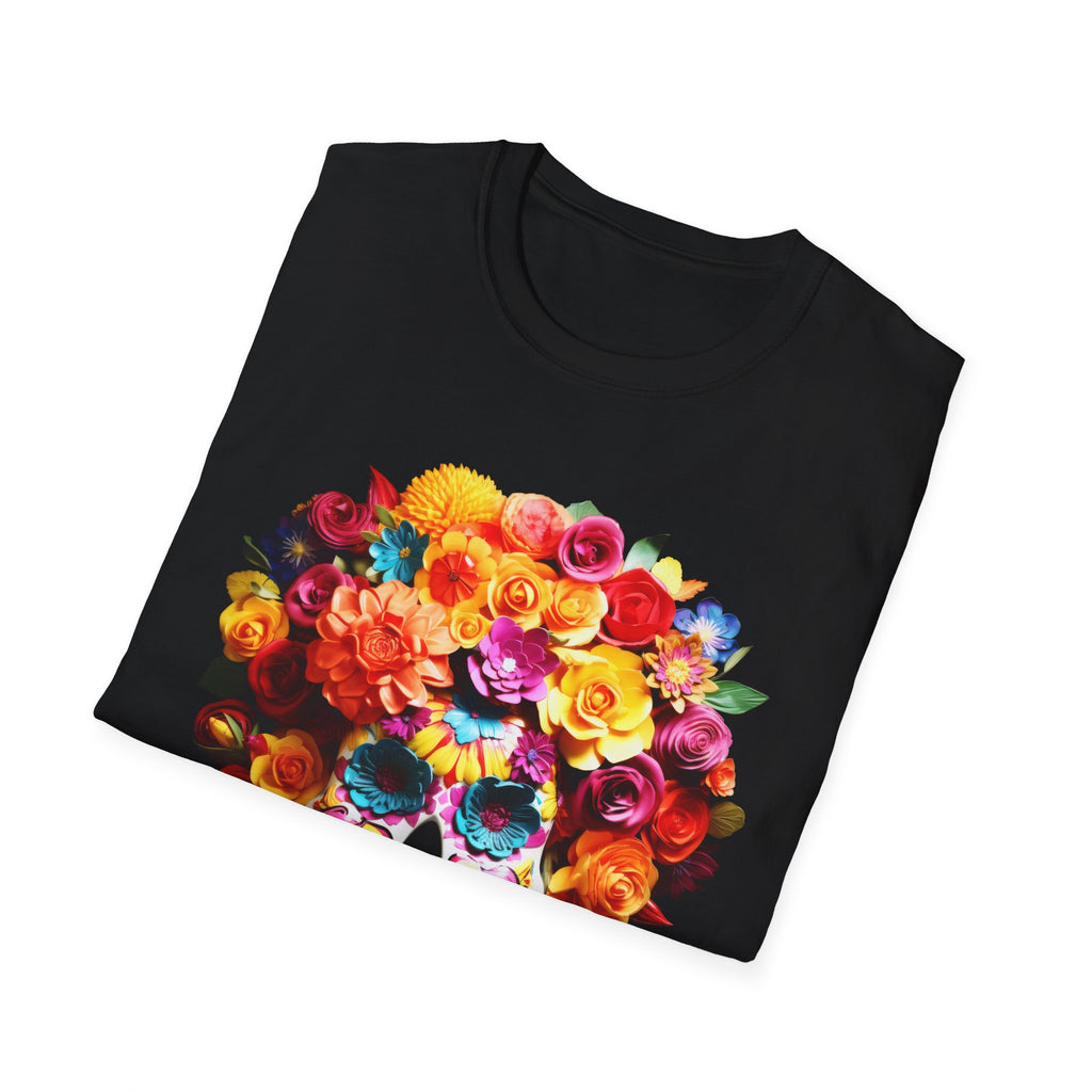 Day of the Dead Floral Sugar Skull T-Shirt
