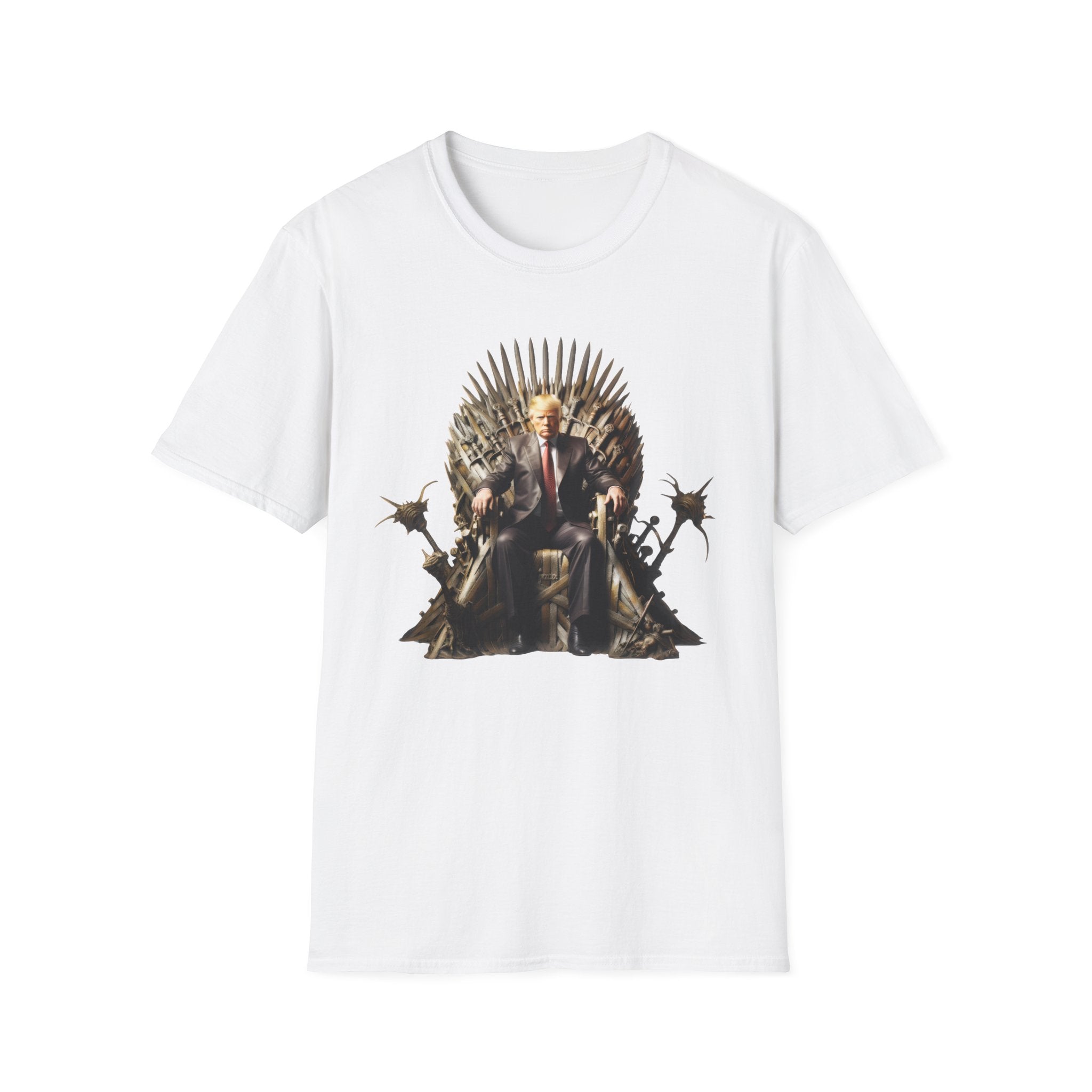 Throne King Graphic T-Shirt — Regal Iron Throne Illustration