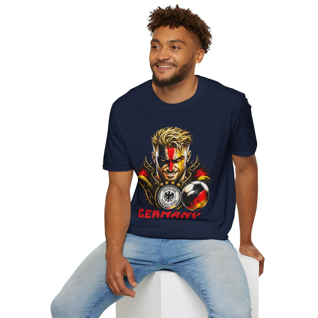 Germany Warrior T-Shirt — Viking Face Paint Soccer Fan Tee