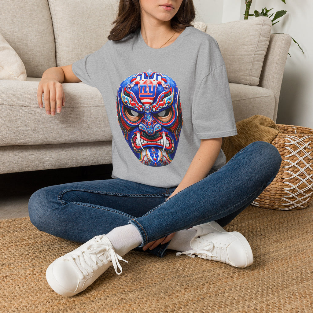 New York Tribal Mask Football Fan T-Shirt