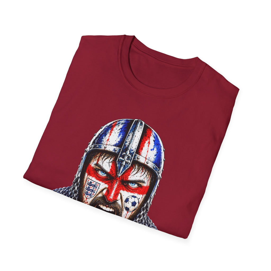 England Viking Helmet T‑Shirt — Facepaint Football Fan Tee