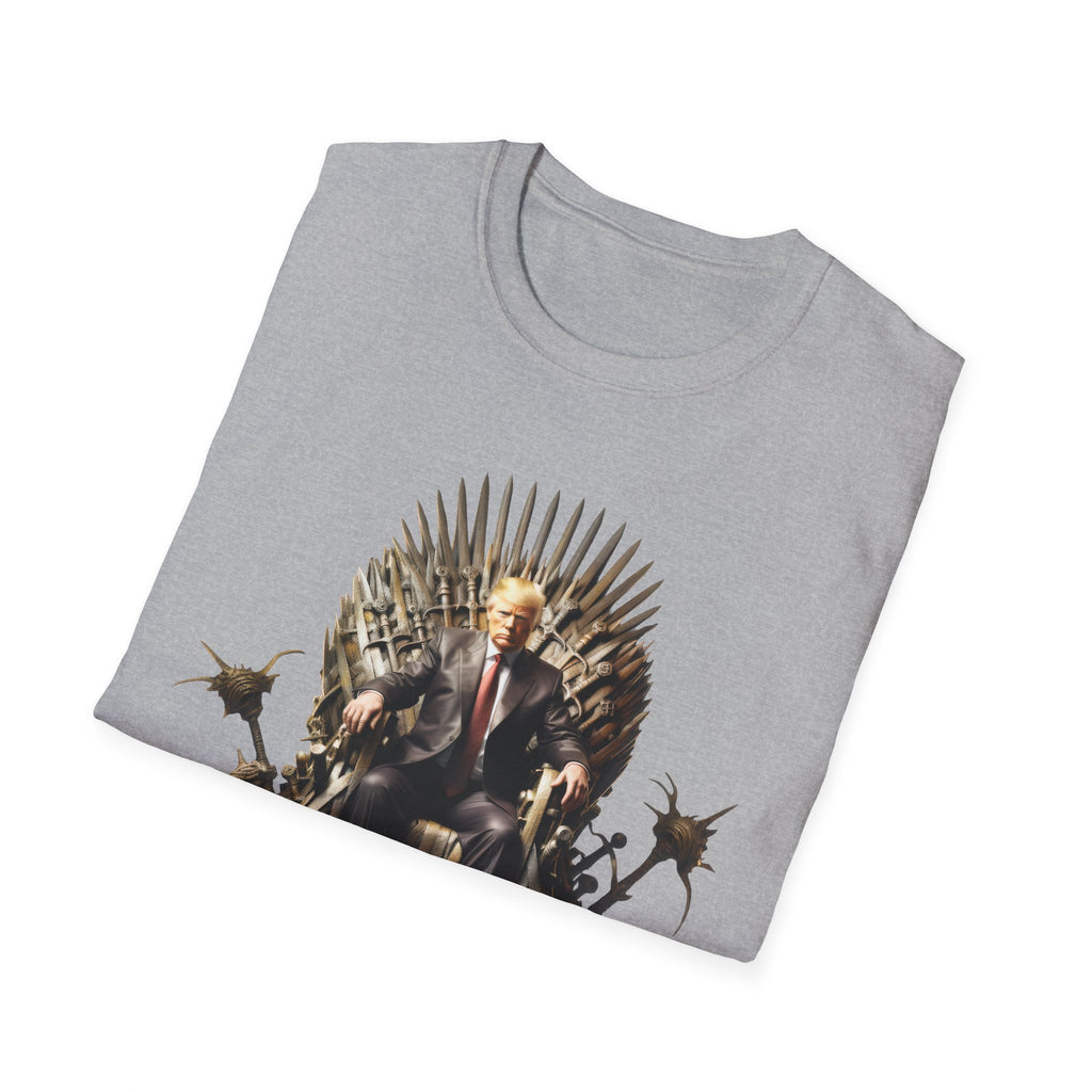 Throne King Graphic T-Shirt — Regal Iron Throne Illustration