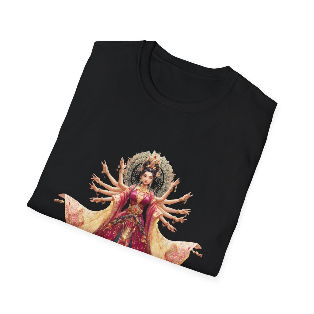 T-Shirt — Ornate Multi-Armed Goddess Illustration Tee