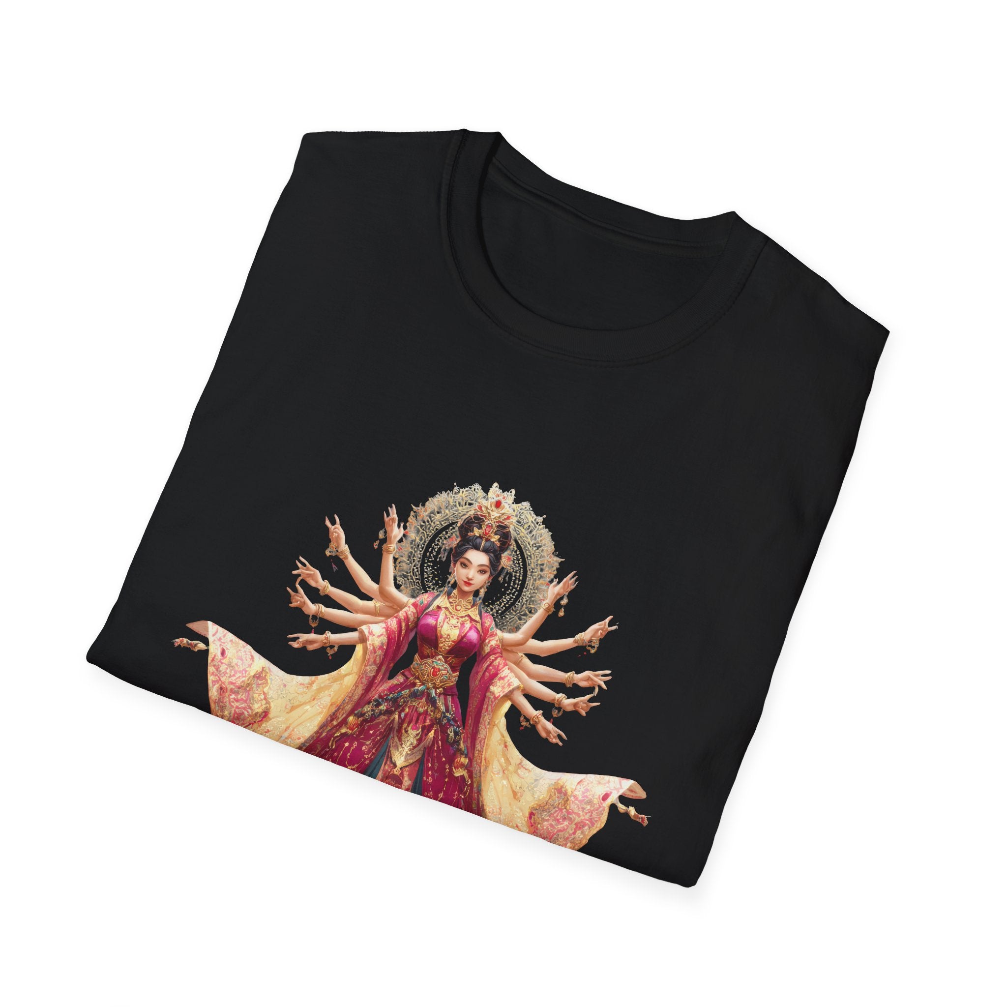 T-Shirt — Ornate Multi-Armed Goddess Illustration Tee