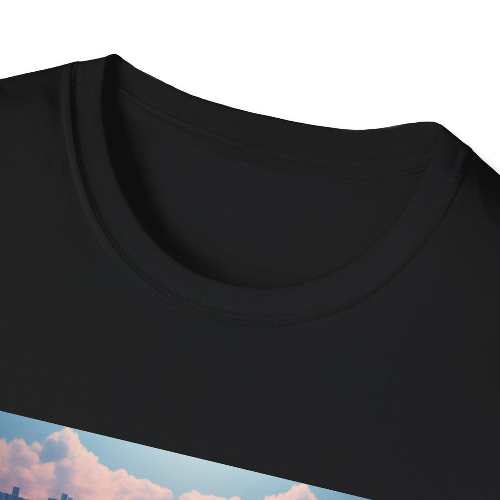 Racing Dreamscape T-Shirt — Vintage Formula Car with Cherry Blossom Track
