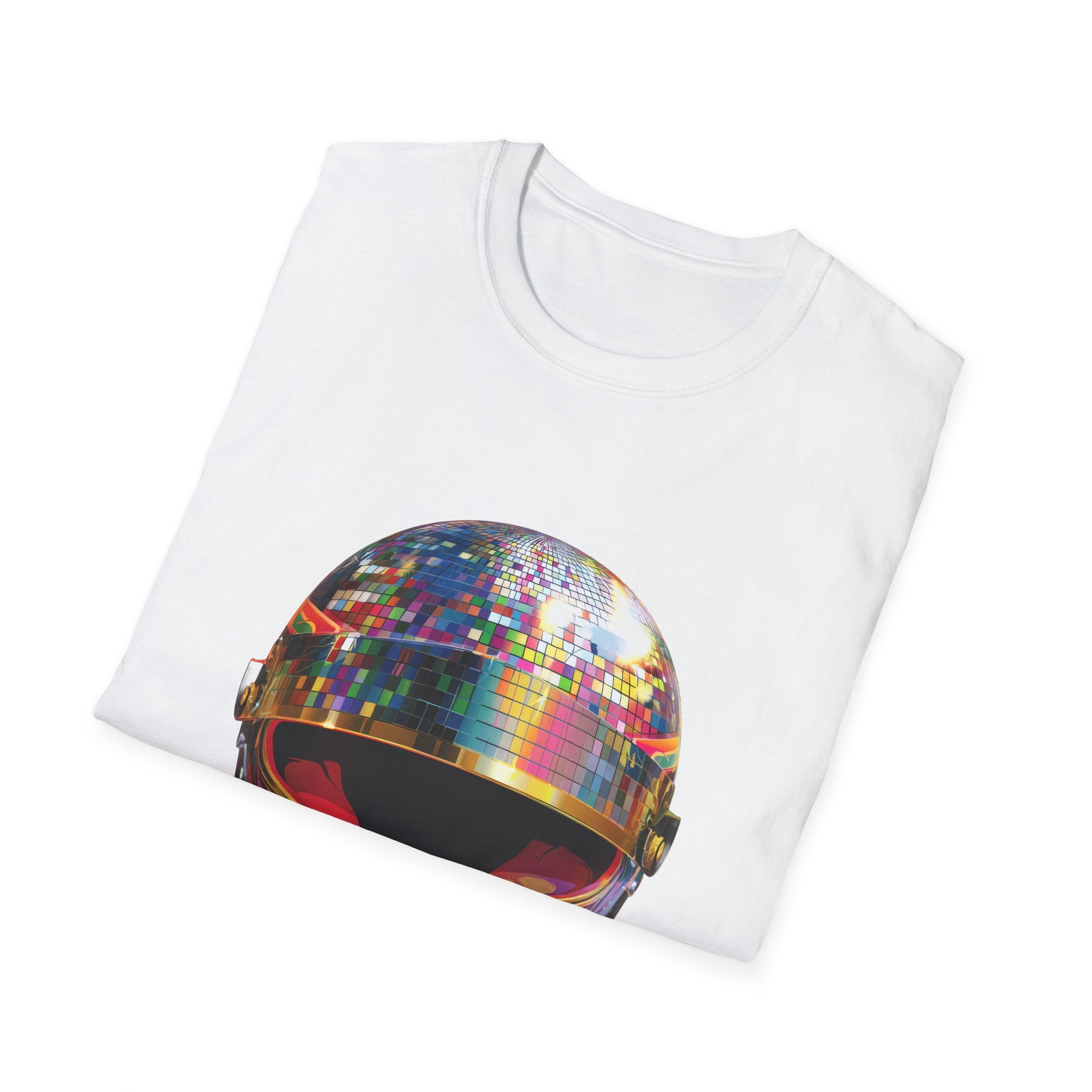 Disco Helmet Graphic T‑Shirt