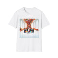 Racing Car Art T-Shirt — Colorful Grand Prix Print with Floral Motion
