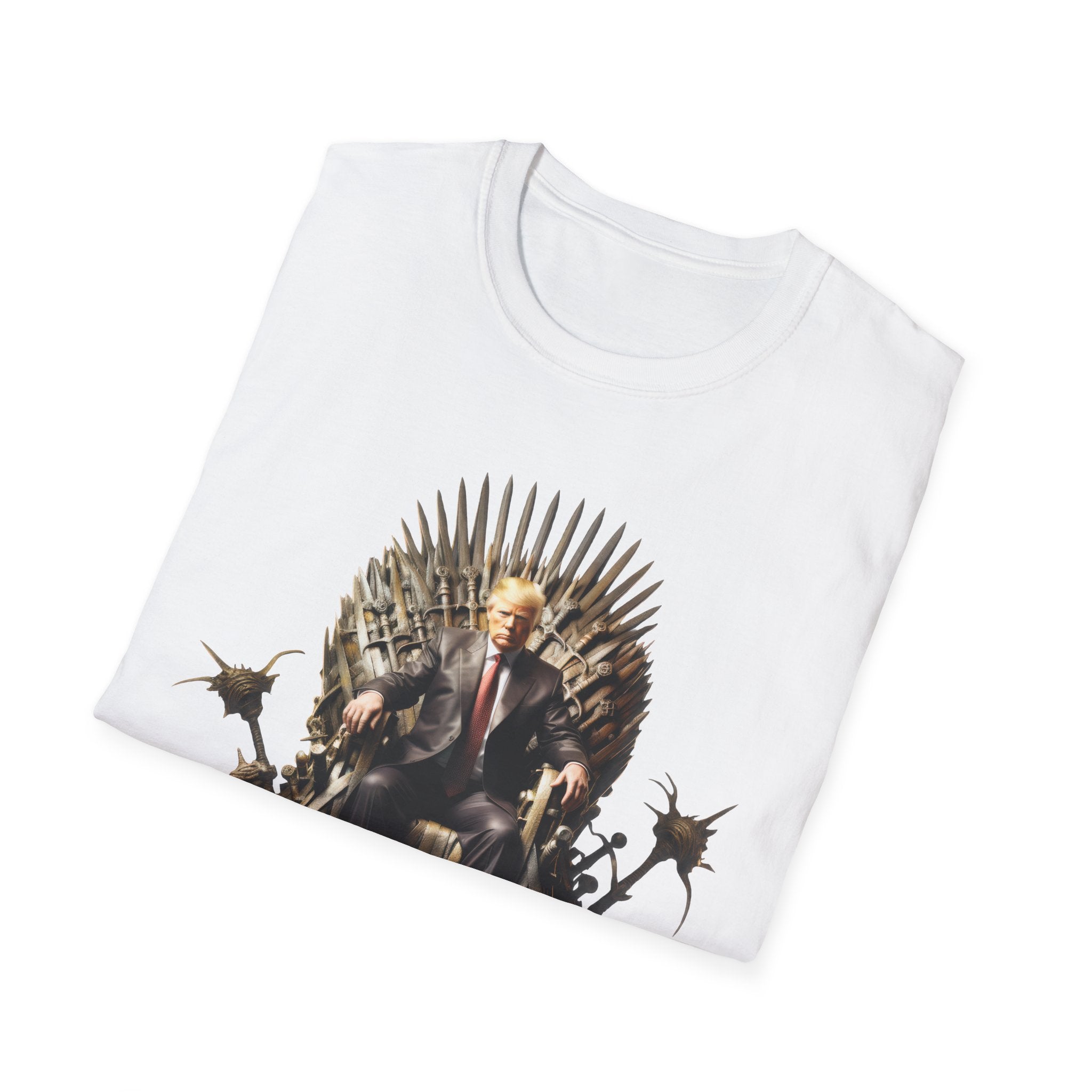 Throne King Graphic T-Shirt — Regal Iron Throne Illustration