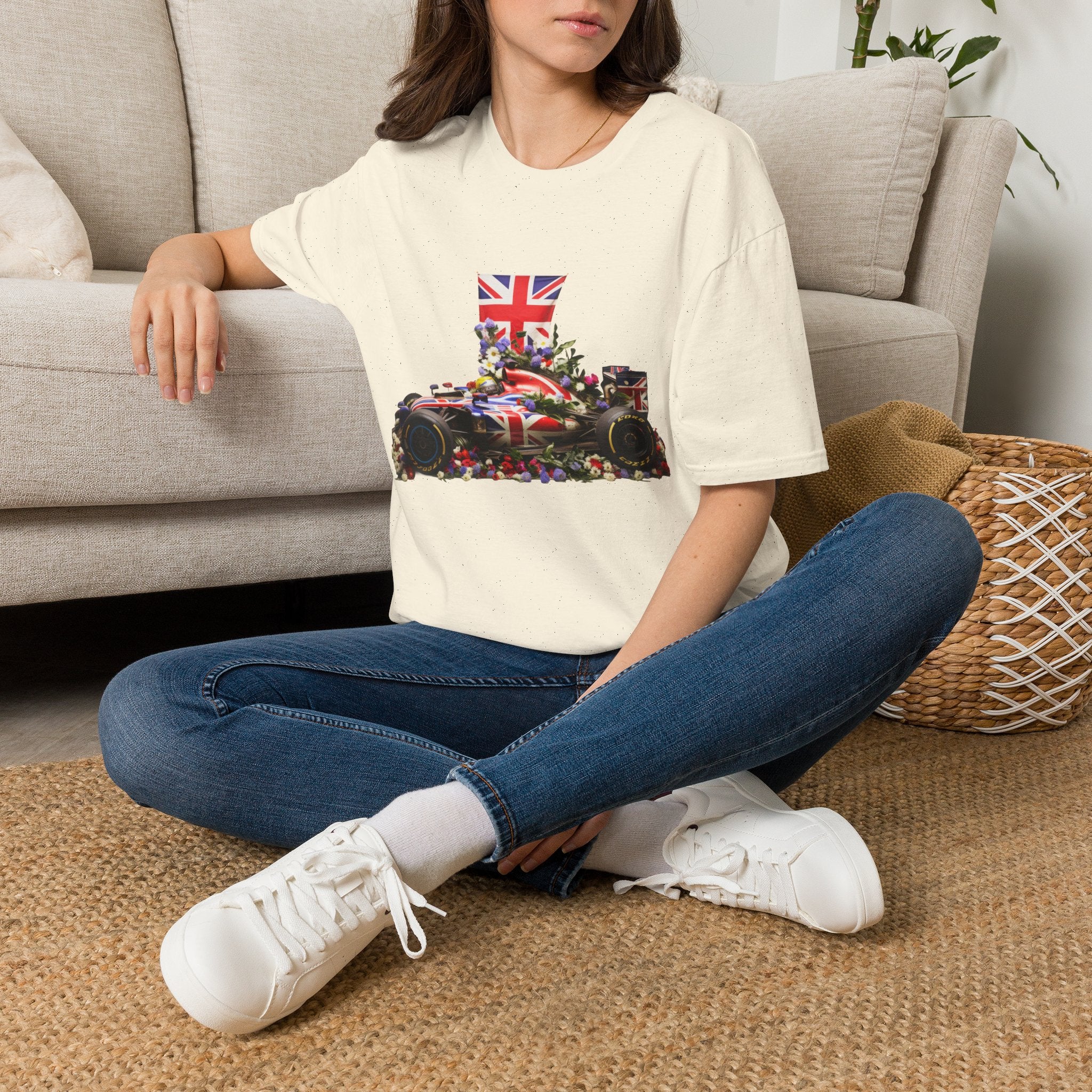 Union Jack Formula Racing T‑Shirt — British F1 Car Graphic Tee