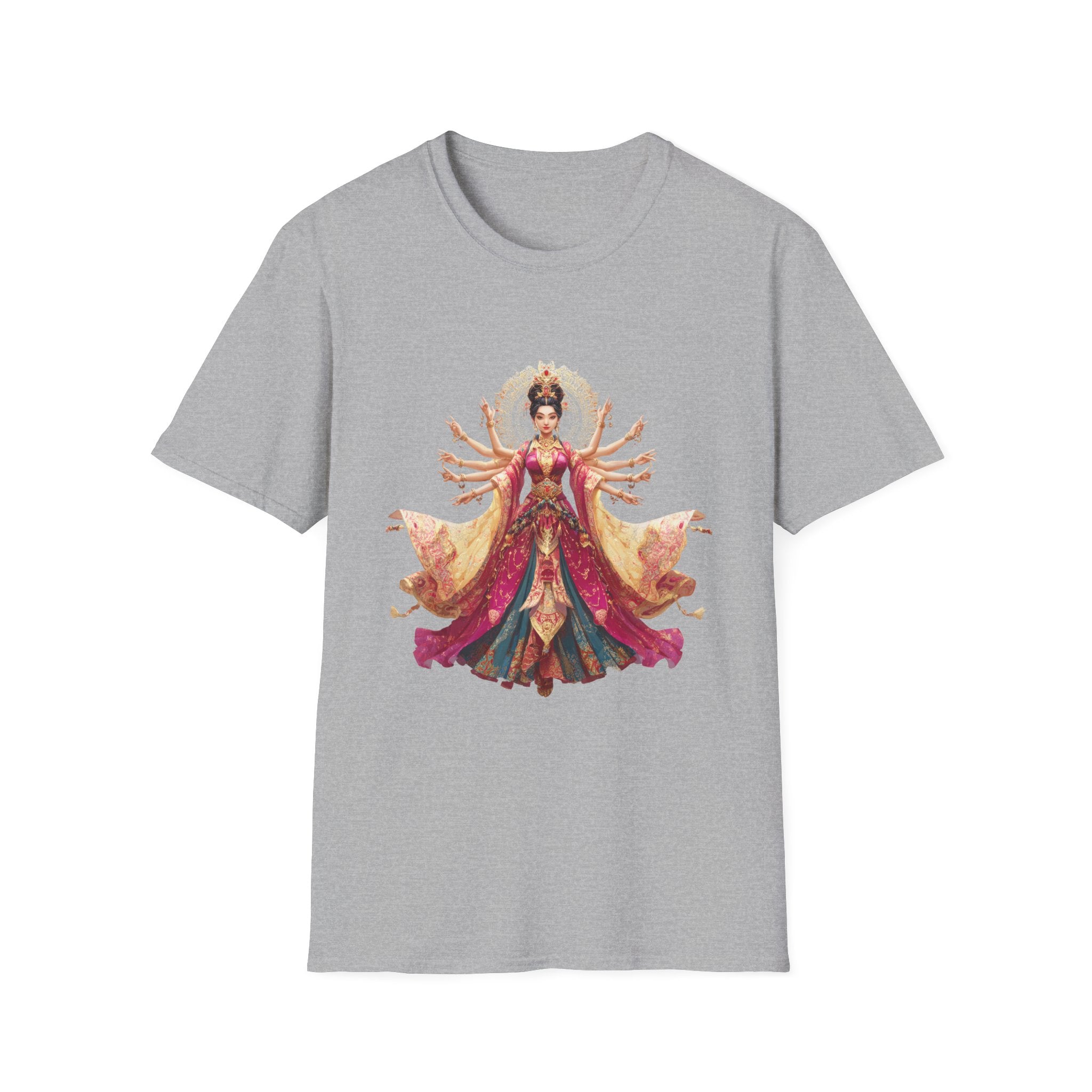 T-Shirt — Ornate Multi-Armed Goddess Illustration Tee