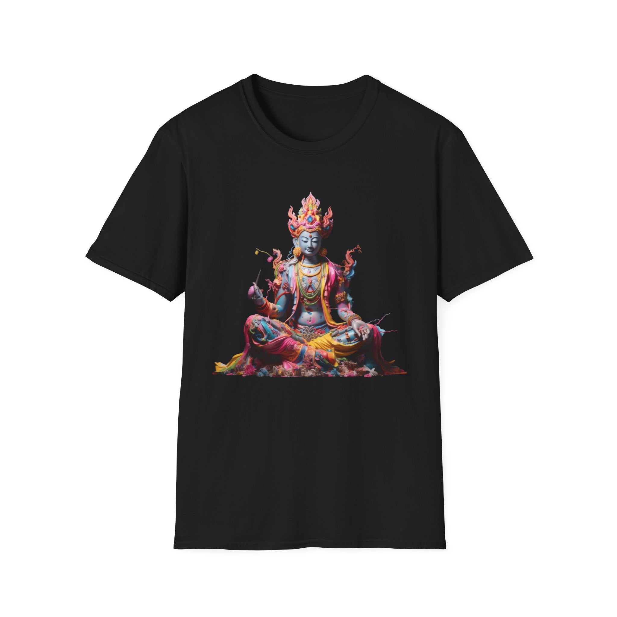 Buddha Deity Graphic T-Shirt — Colorful Meditation Art Tee