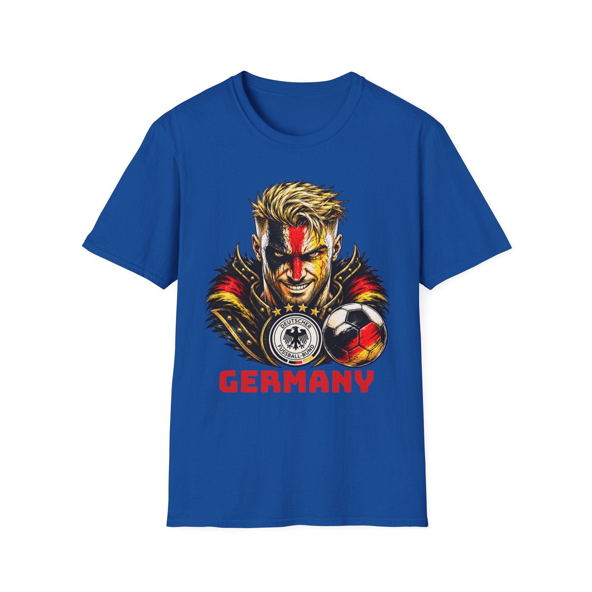 Germany Warrior T-Shirt — Viking Face Paint Soccer Fan Tee