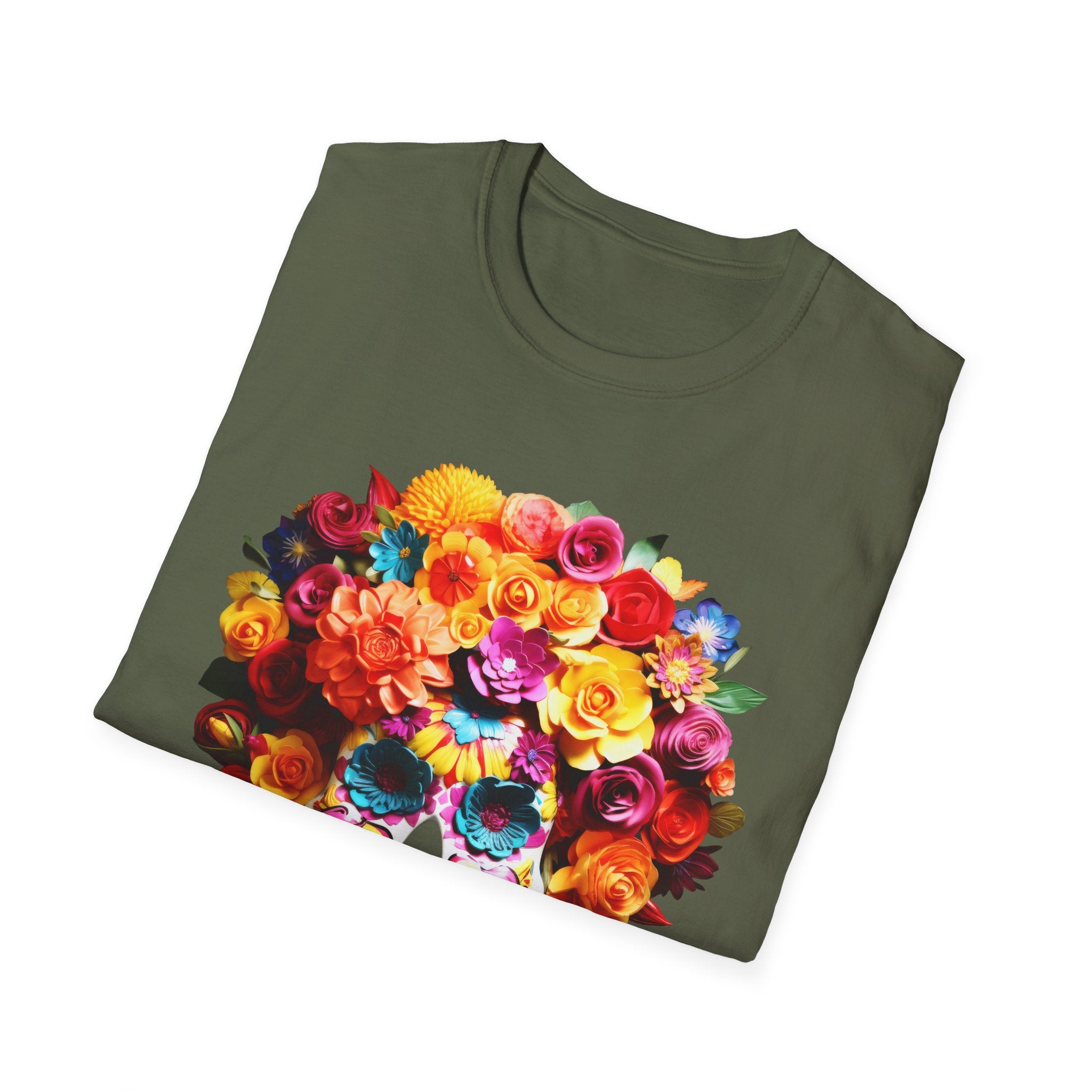 Day of the Dead Floral Sugar Skull T-Shirt