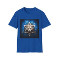 Wolf Star Graphic T‑Shirt — Mystic Geometric Lion/Wolf Design