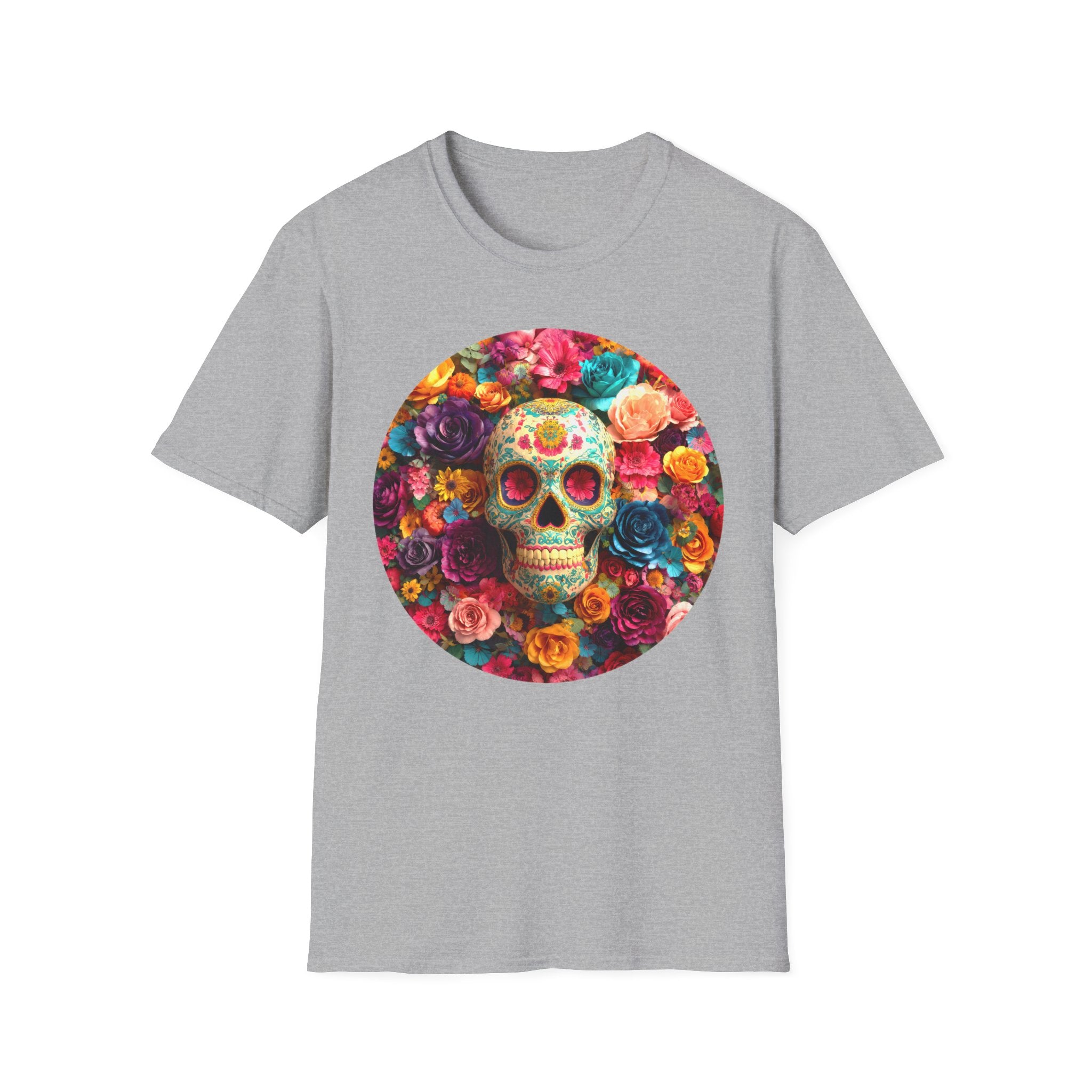 Day of the Dead Floral Skull T-Shirt