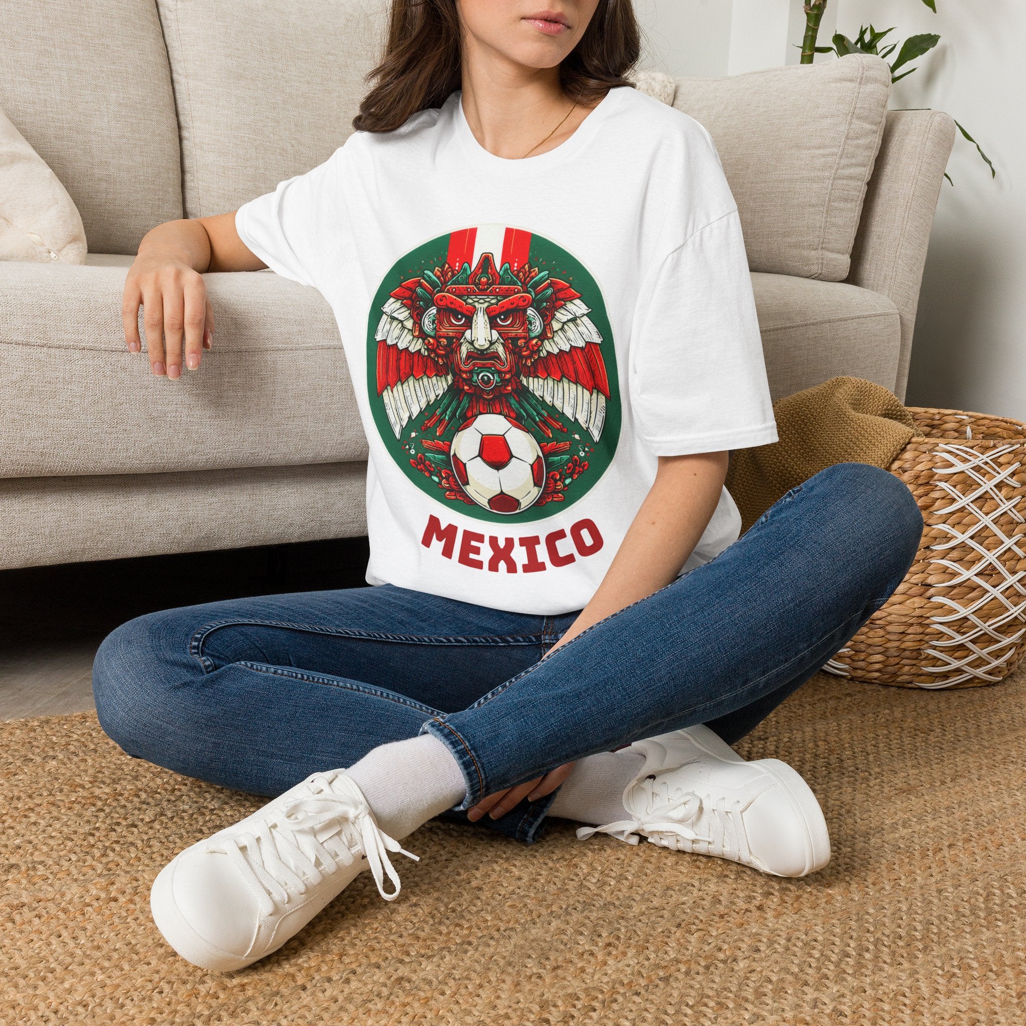 Mexico Eagle Soccer T-Shirt — Aztec Guardian Football Tee