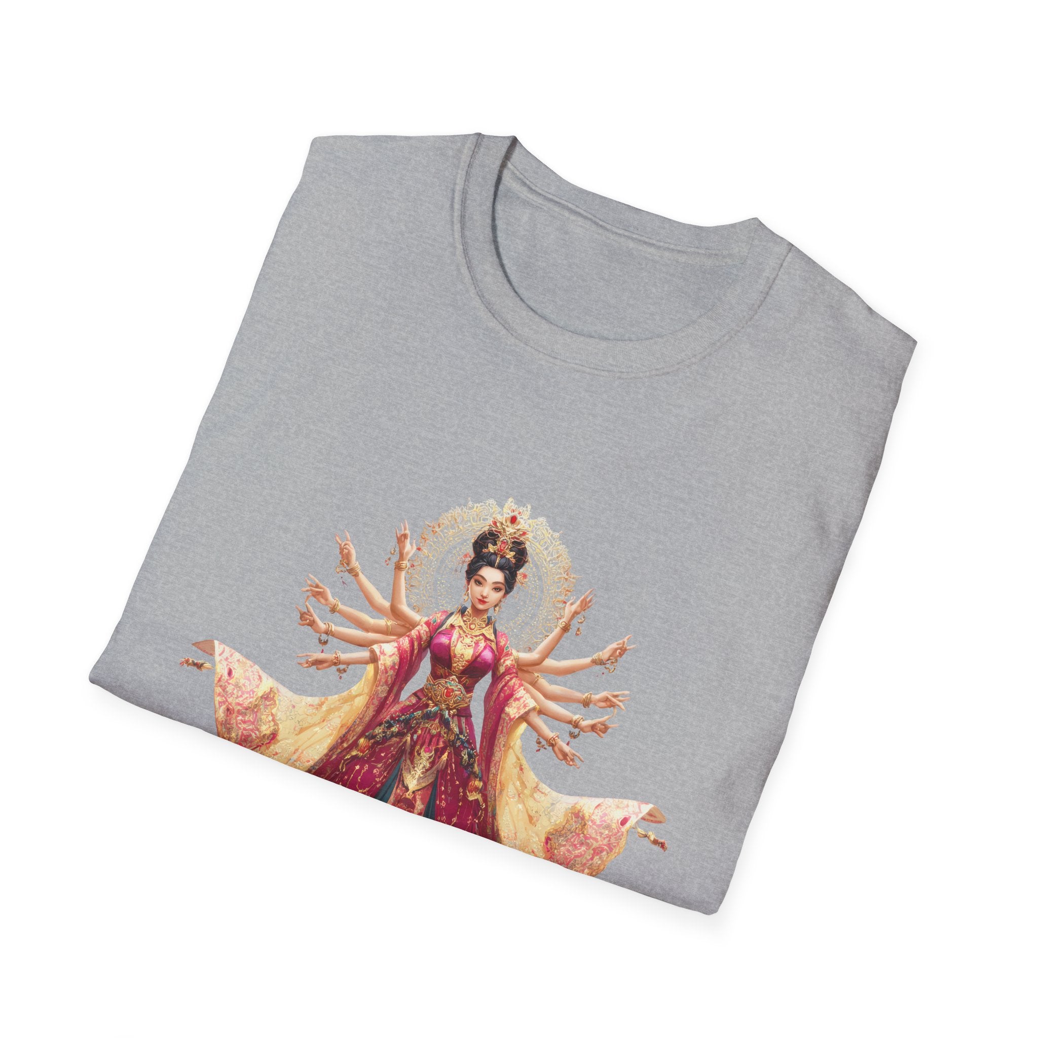 T-Shirt — Ornate Multi-Armed Goddess Illustration Tee