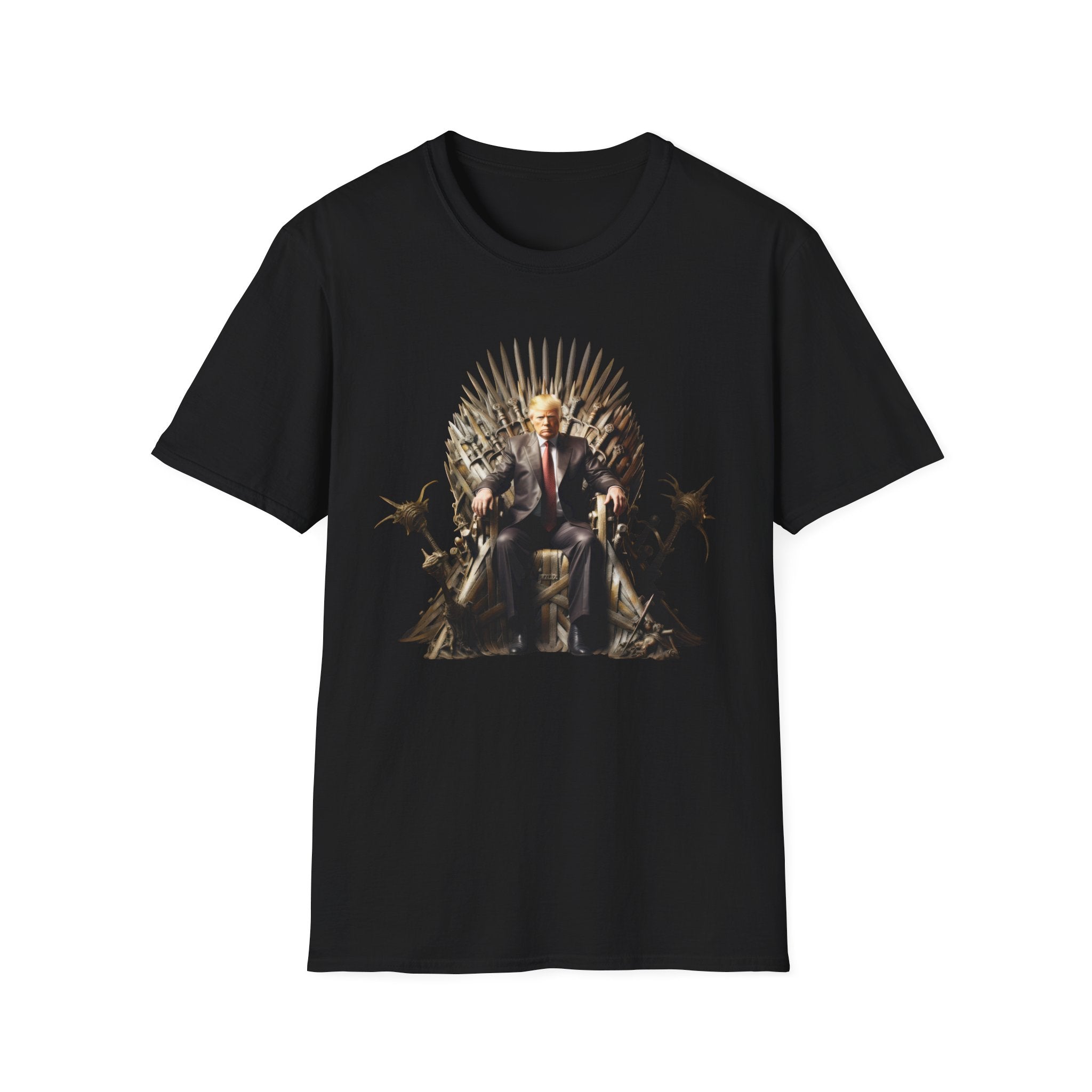 Throne King Graphic T-Shirt — Regal Iron Throne Illustration