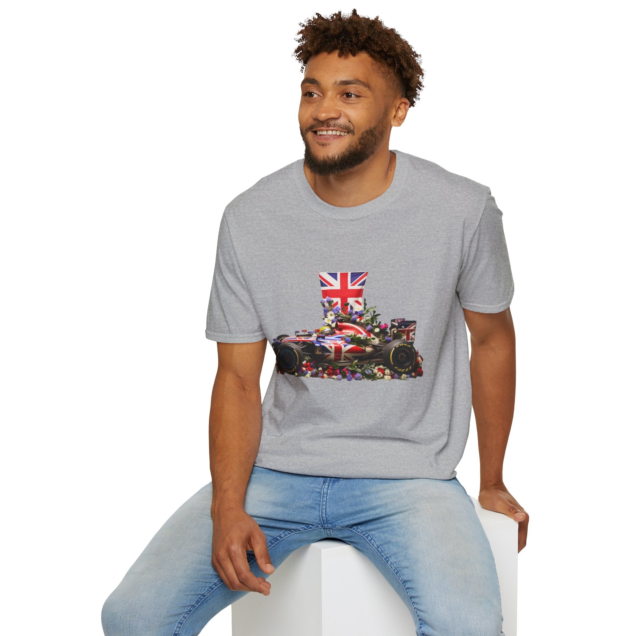 Union Jack Formula Racing T‑Shirt — British F1 Car Graphic Tee