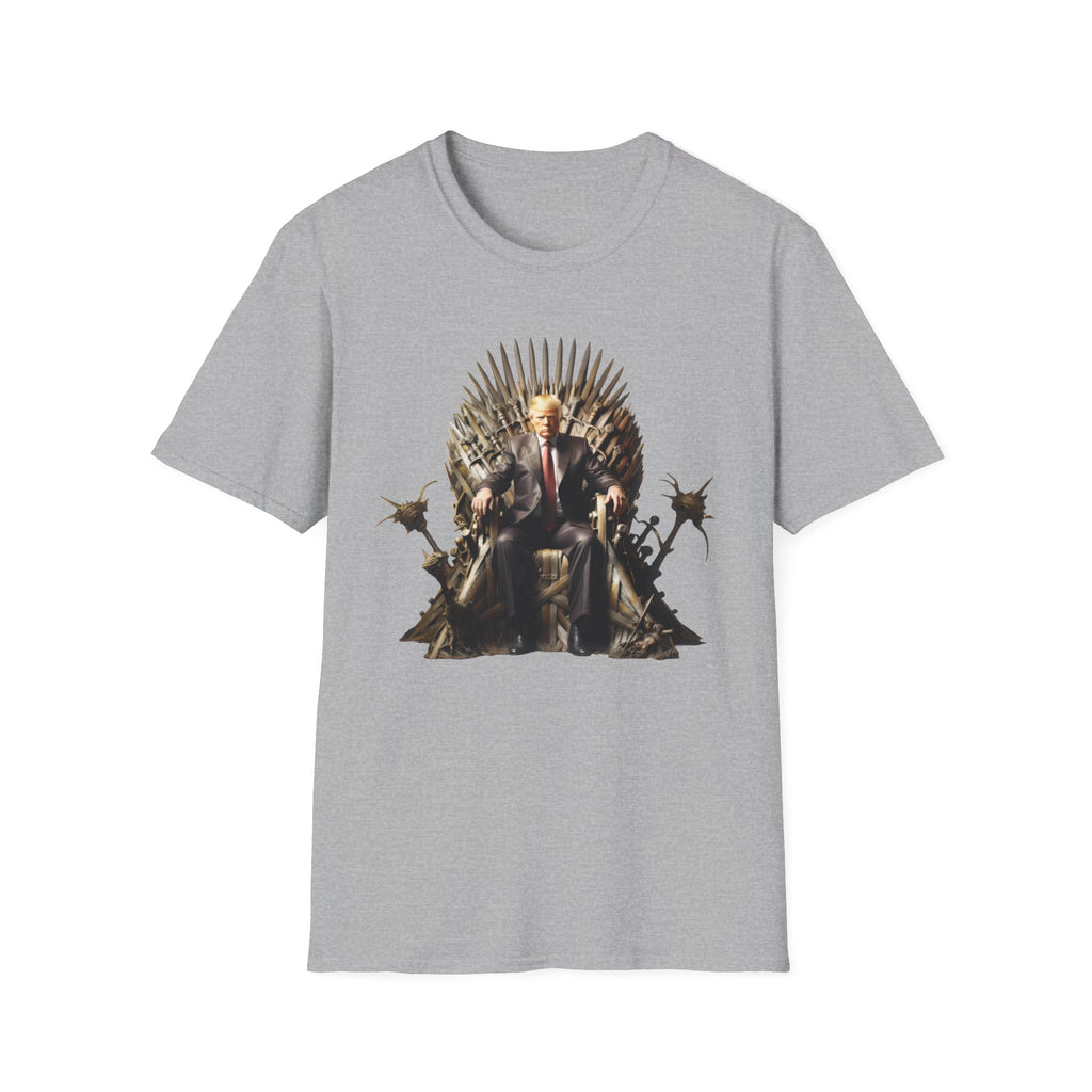 Throne King Graphic T-Shirt — Regal Iron Throne Illustration