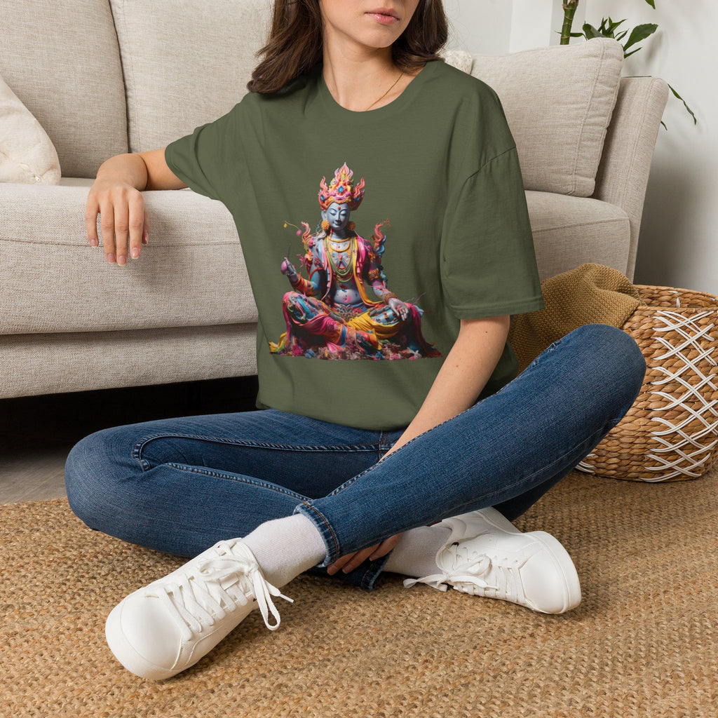Buddha Deity Graphic T-Shirt — Colorful Meditation Art Tee