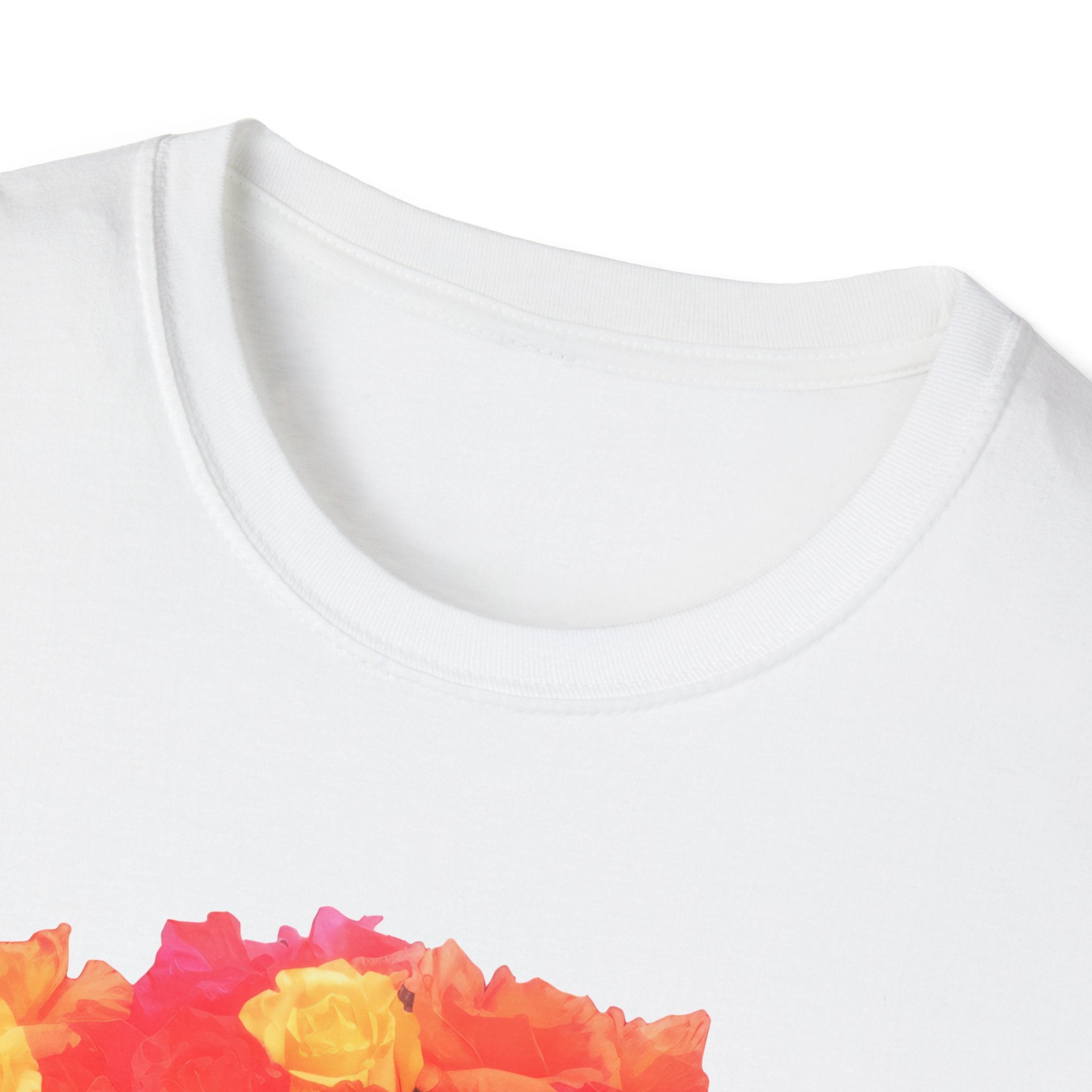 Day of the Dead Sugar Skull Woman T-Shirt — Floral Calavera Tee for Día de los Muertos