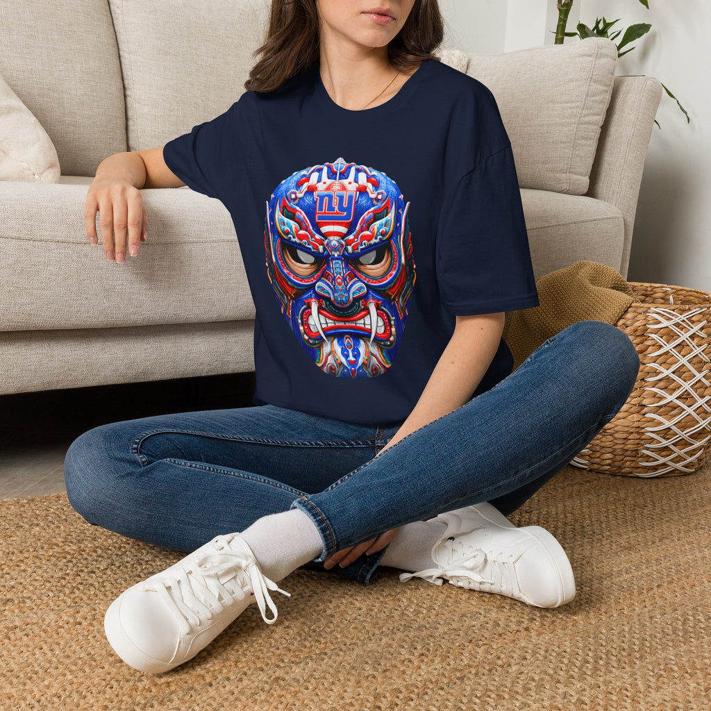 New York Tribal Mask Football Fan T-Shirt