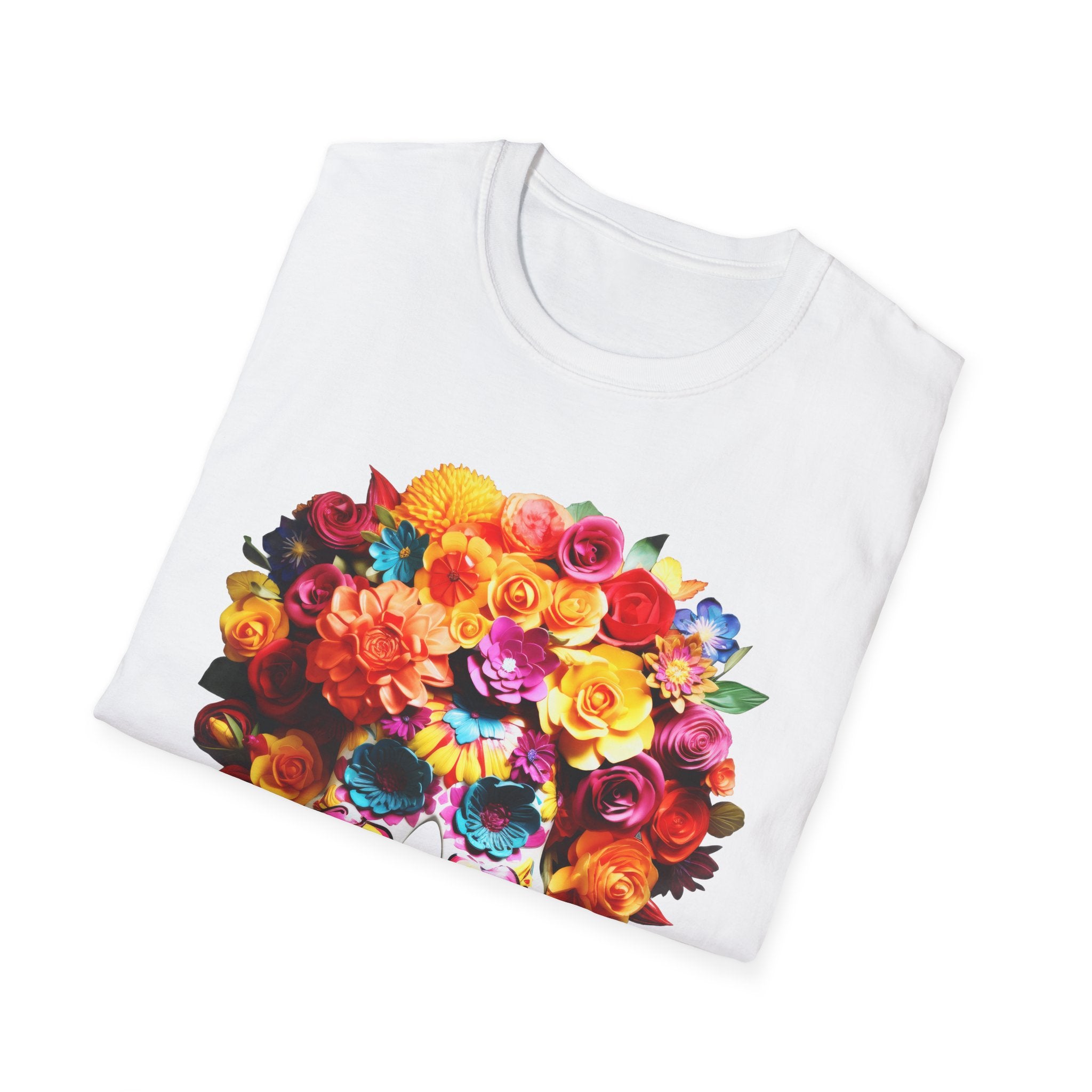 Day of the Dead Floral Sugar Skull T-Shirt