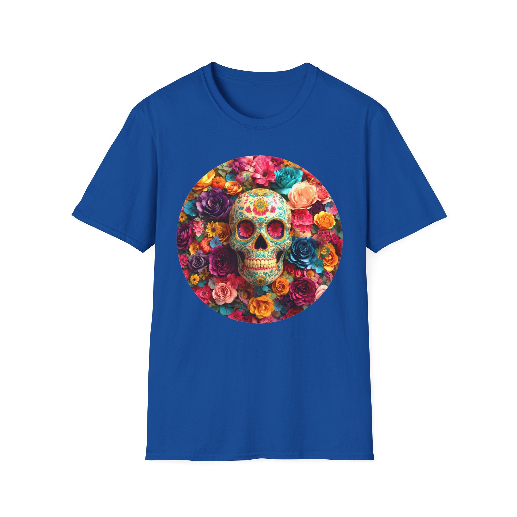 Day of the Dead Floral Skull T-Shirt
