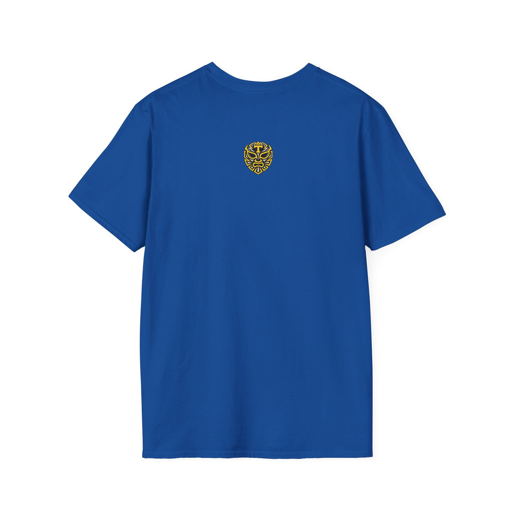 Cartoon Politician Chase T-Shirt – Funny Trump-Style Character Graphic Tee