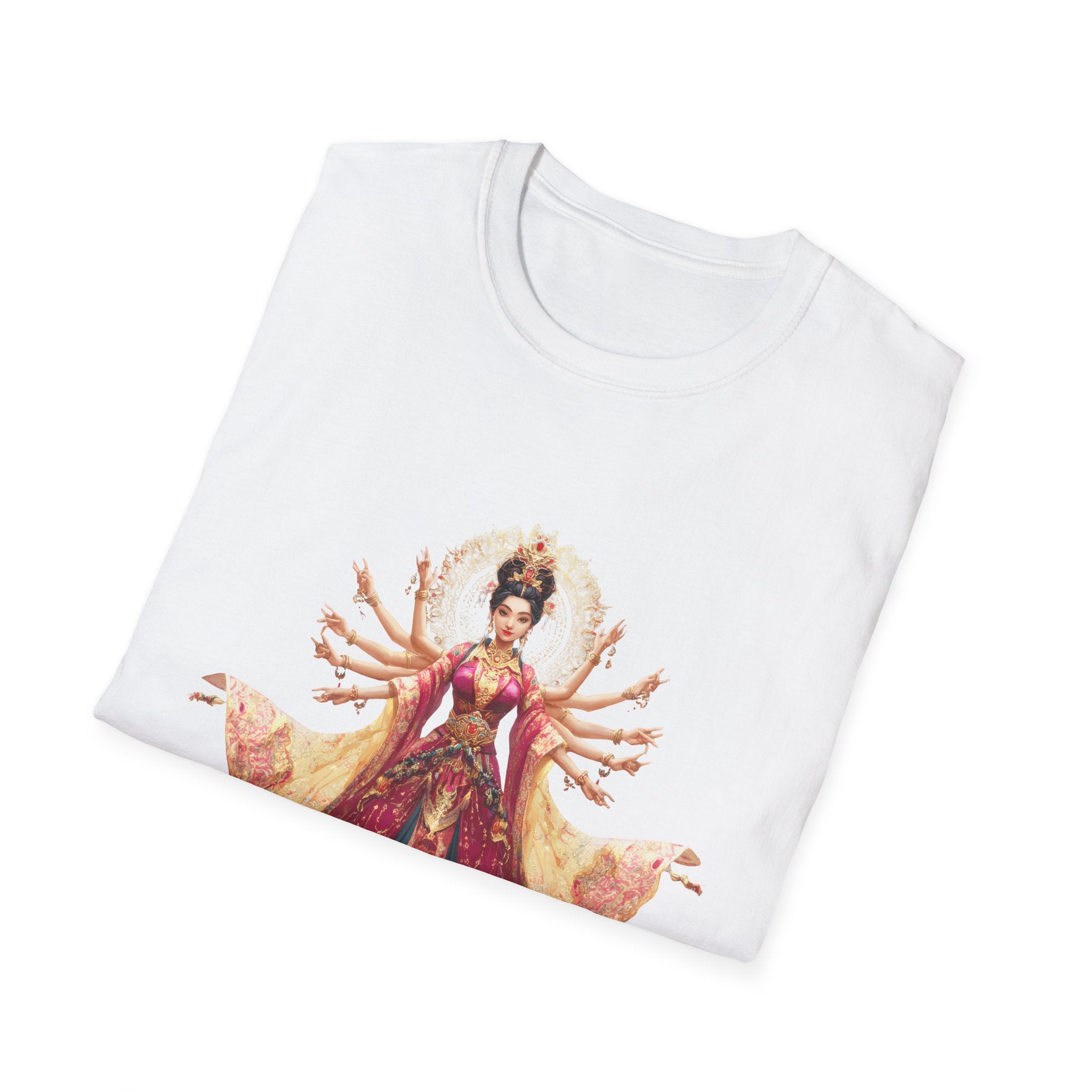 T-Shirt — Ornate Multi-Armed Goddess Illustration Tee