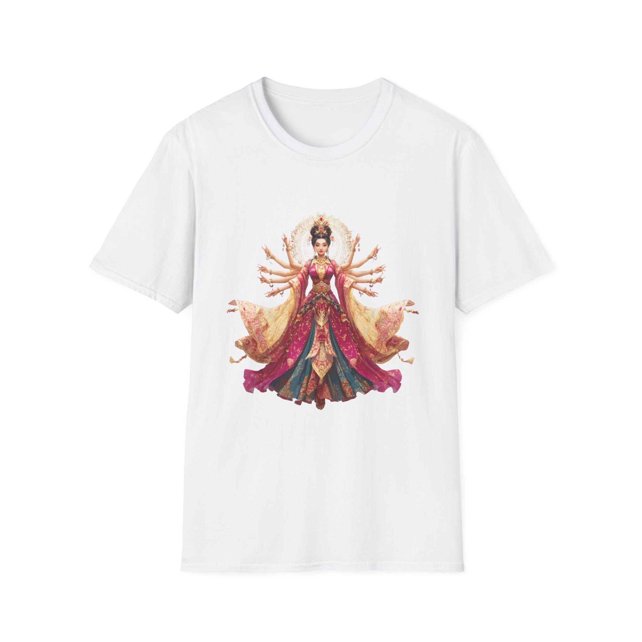 T-Shirt — Ornate Multi-Armed Goddess Illustration Tee