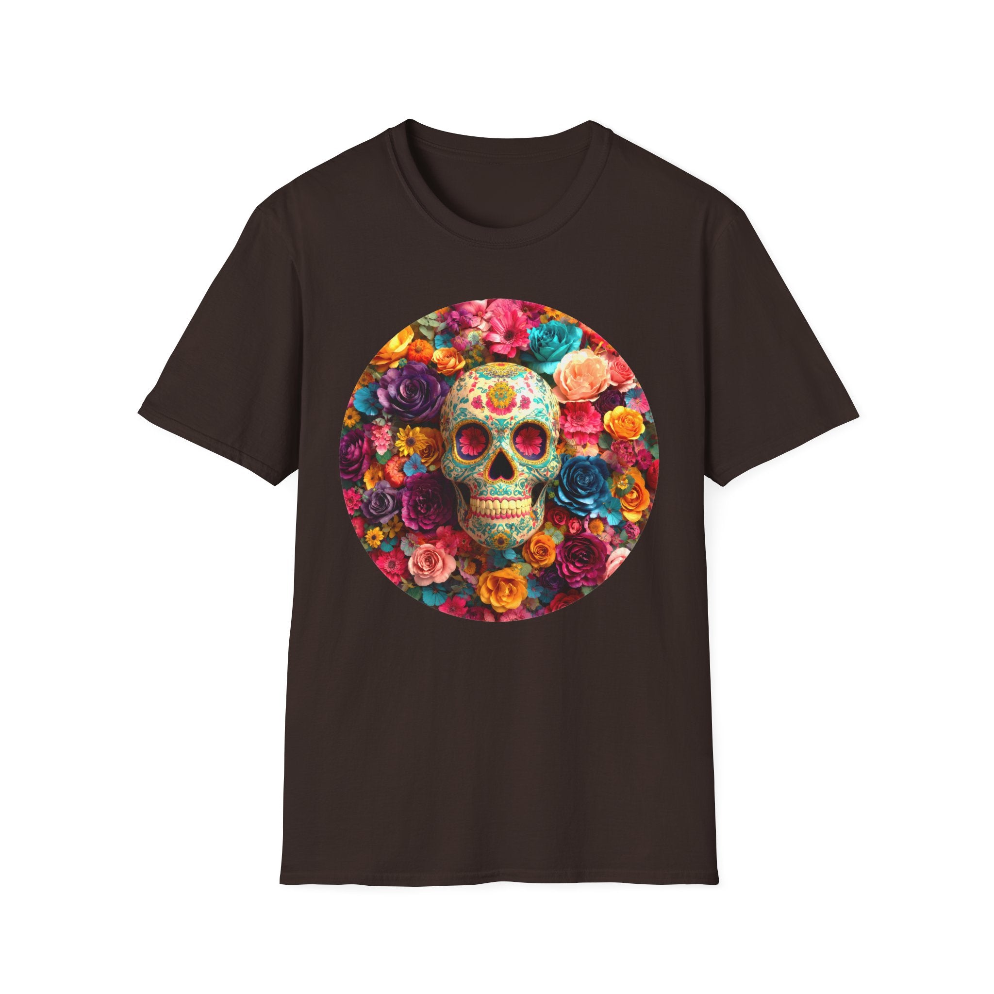 Day of the Dead Floral Skull T-Shirt