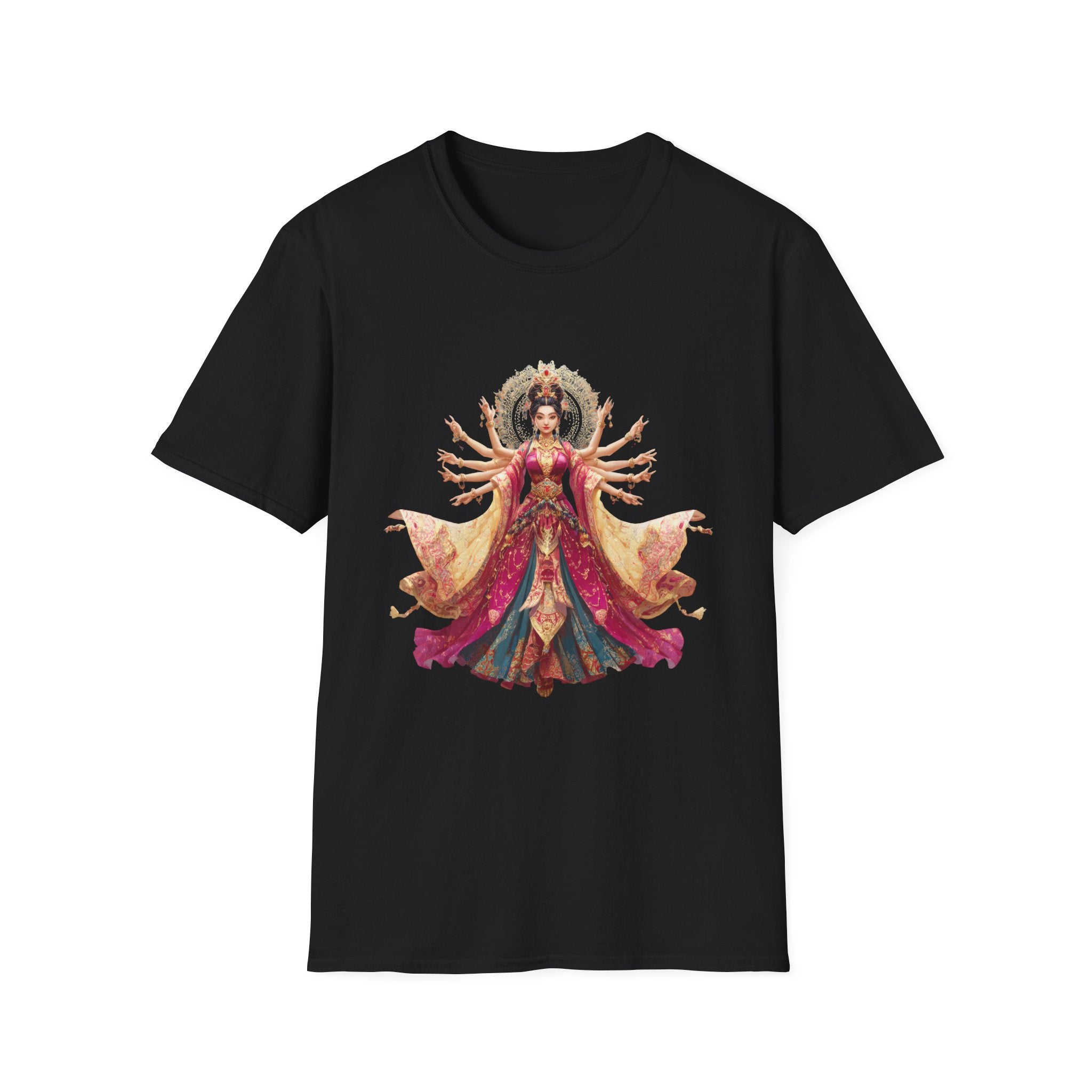 T-Shirt — Ornate Multi-Armed Goddess Illustration Tee