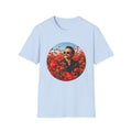 Retro Aviator Portrait T-Shirt — STP Scott in Poppy Field