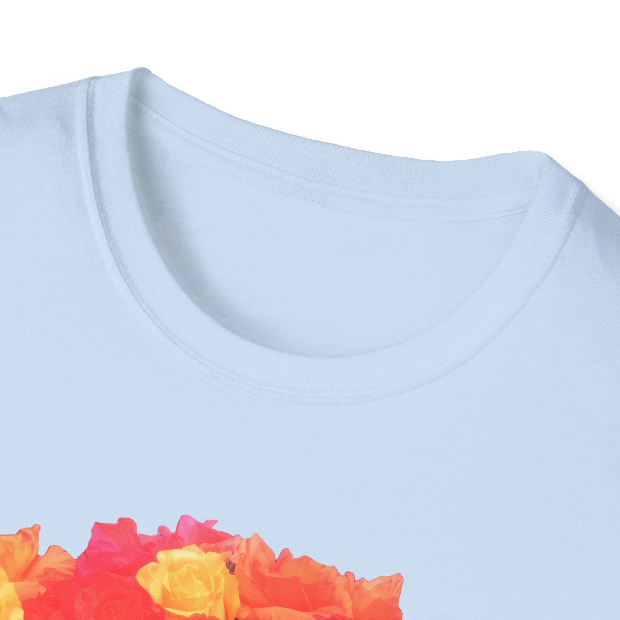 Day of the Dead Sugar Skull Woman T-Shirt - Floral Calavera Tee