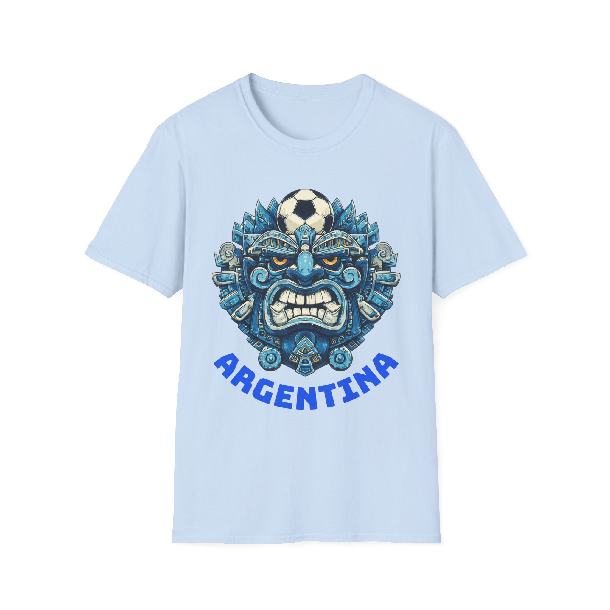 Argentina warrior soccer fan T-shirt inspired by World Cup 2026 passion and supporter culture.